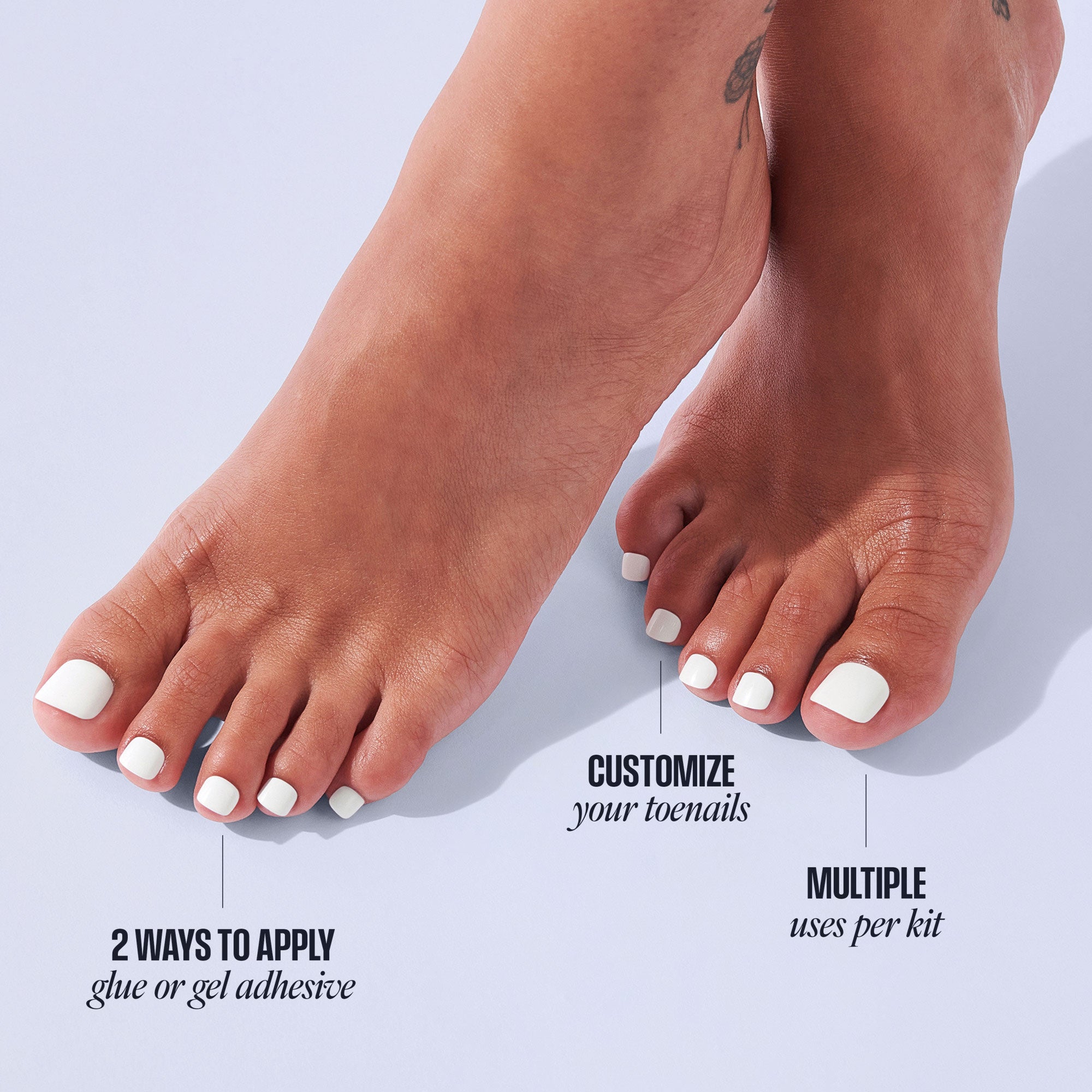 KISS Professional Full Cover Press On Toenails - Tippy Toes