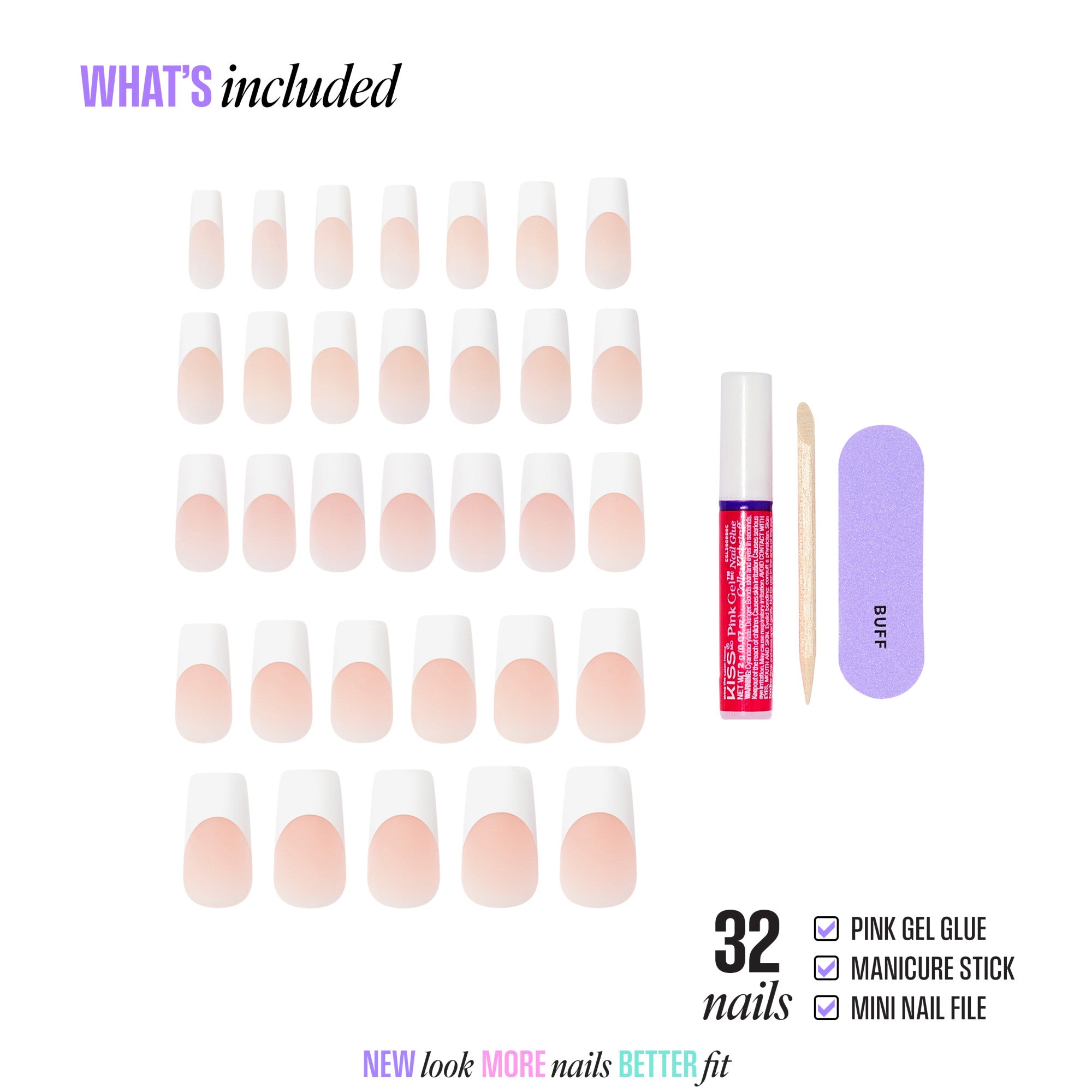 KISS CORE French Press On Glue Nails - Every Minute