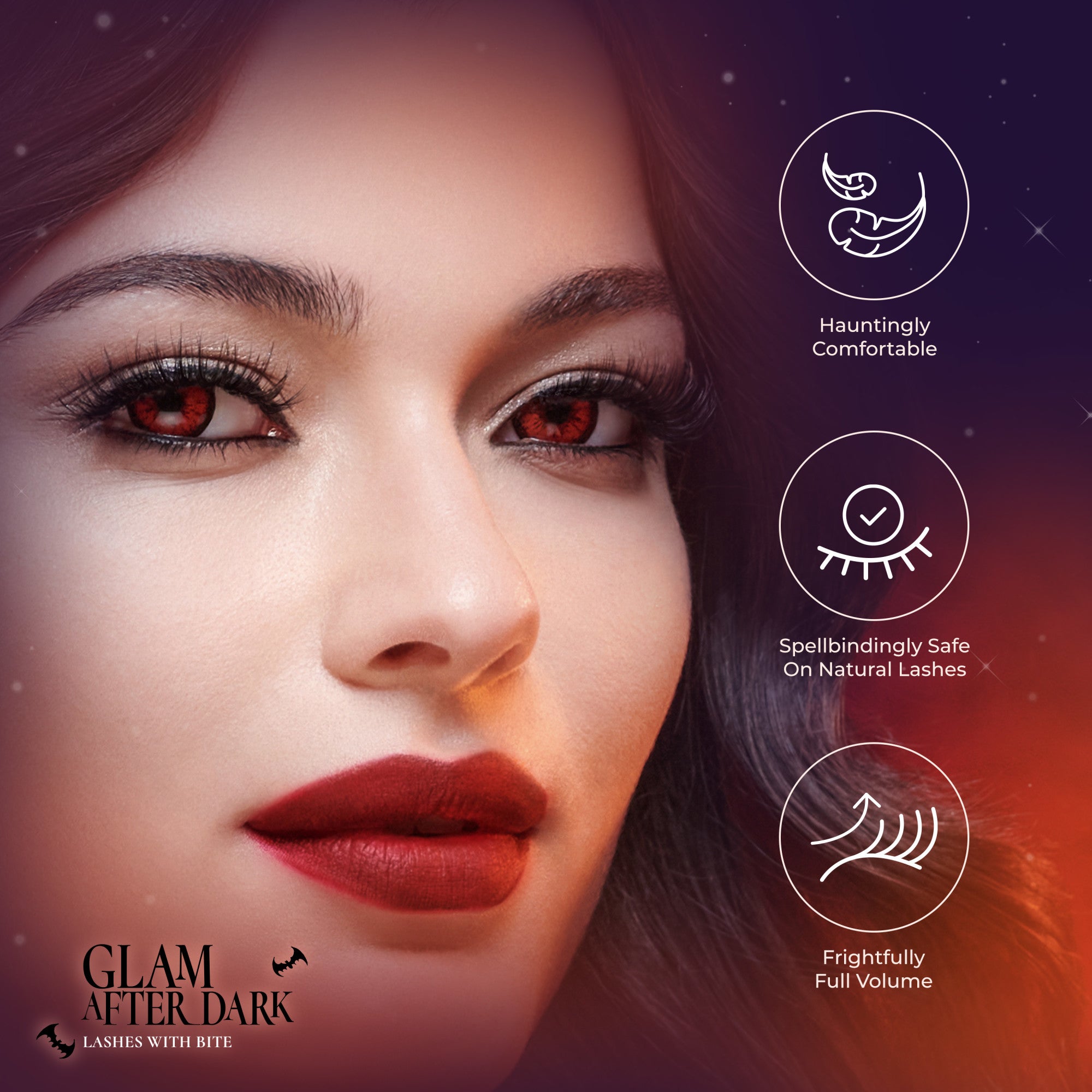 KISS Halloween Decorated Lashes & Gem Sticker - Pumpkin Potion