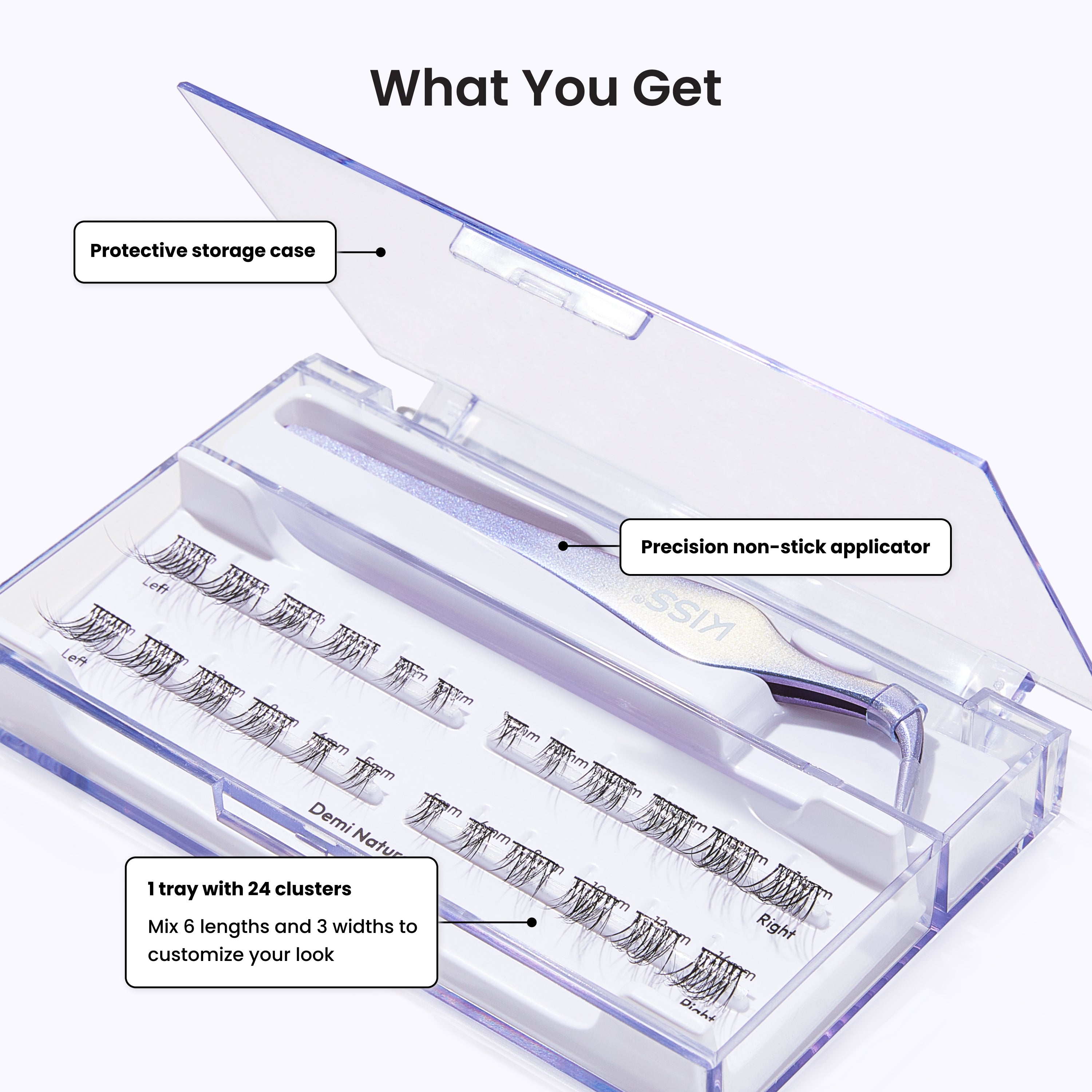 imPRESS Falsies Long Lasting Self Adhesive Eyelashes – Demi Bold