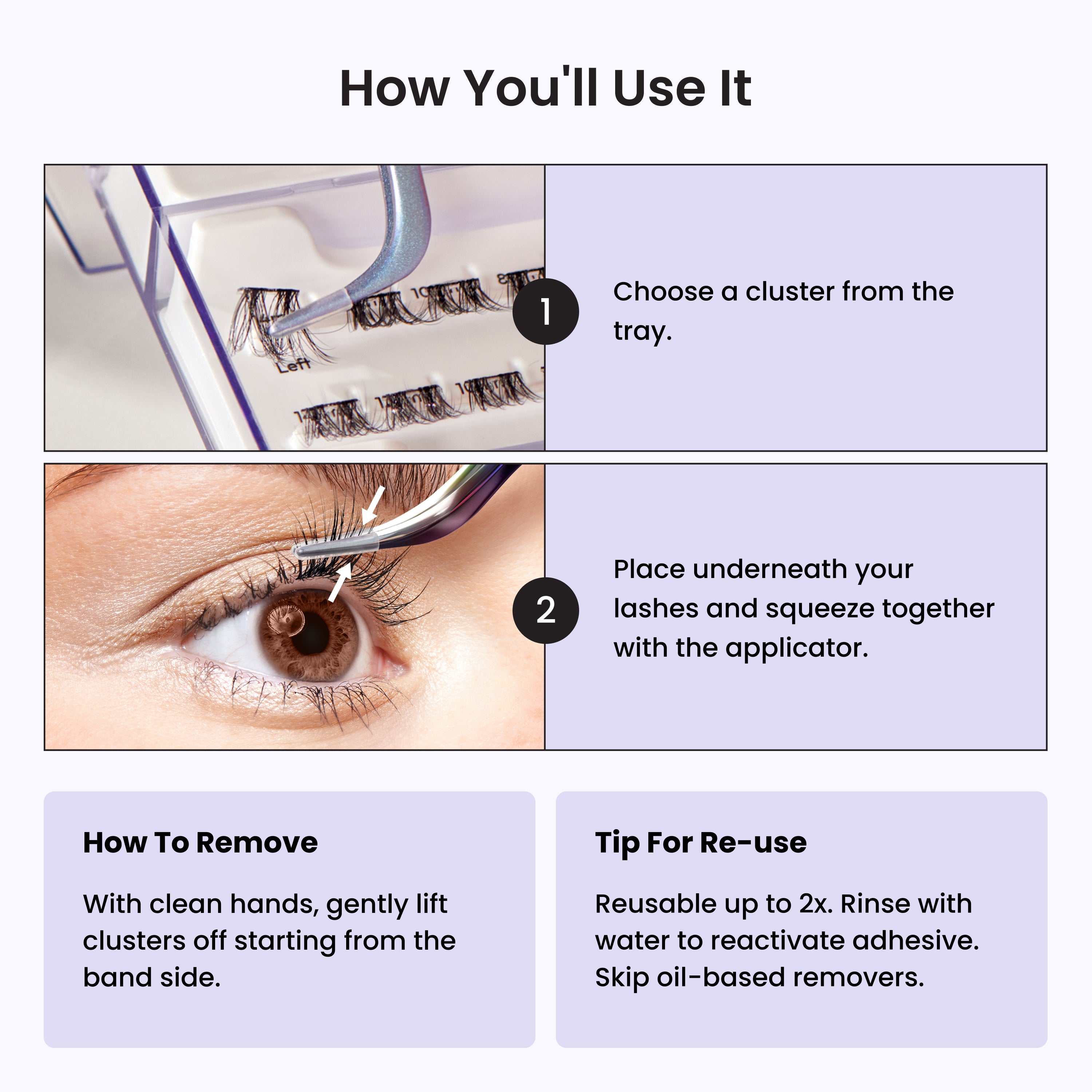 imPRESS Falsies Long Lasting Self Adhesive Eyelashes – Demi Bold