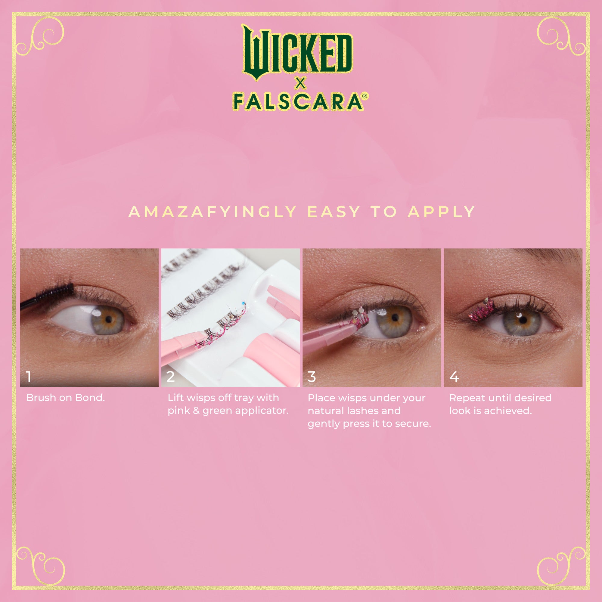 WICKED X FALSCARA False Eyelashes - She&