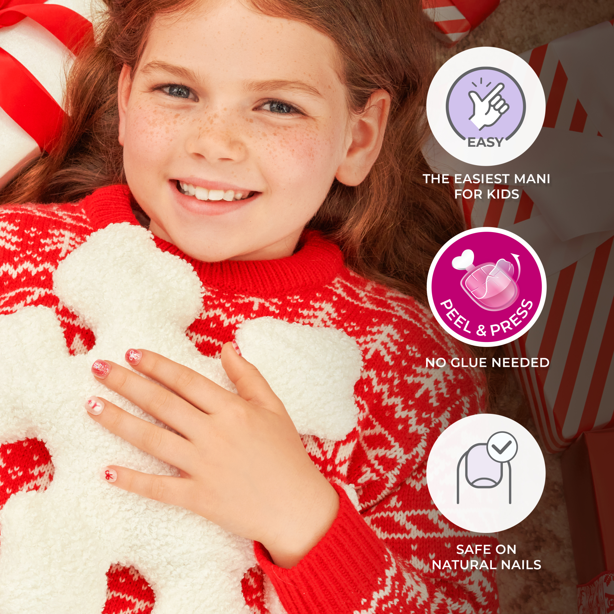 imPRESS Kids Holiday Press On Nails - Frostsnow