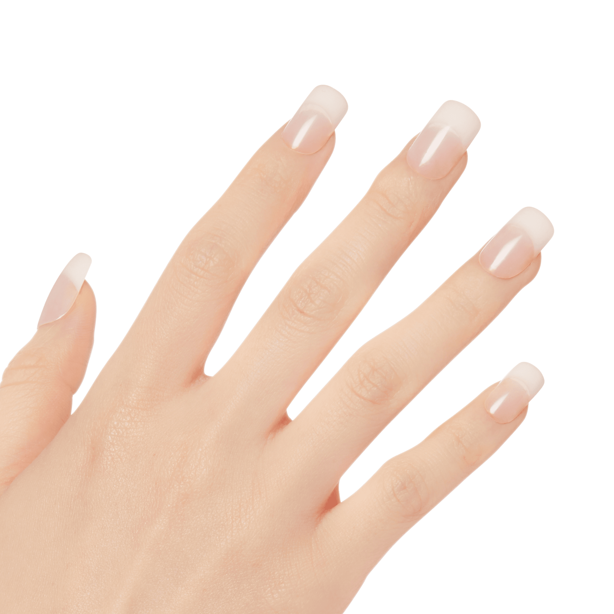 KISS Salon Acrylic French Nude Press On Glue Nails - Cashmere