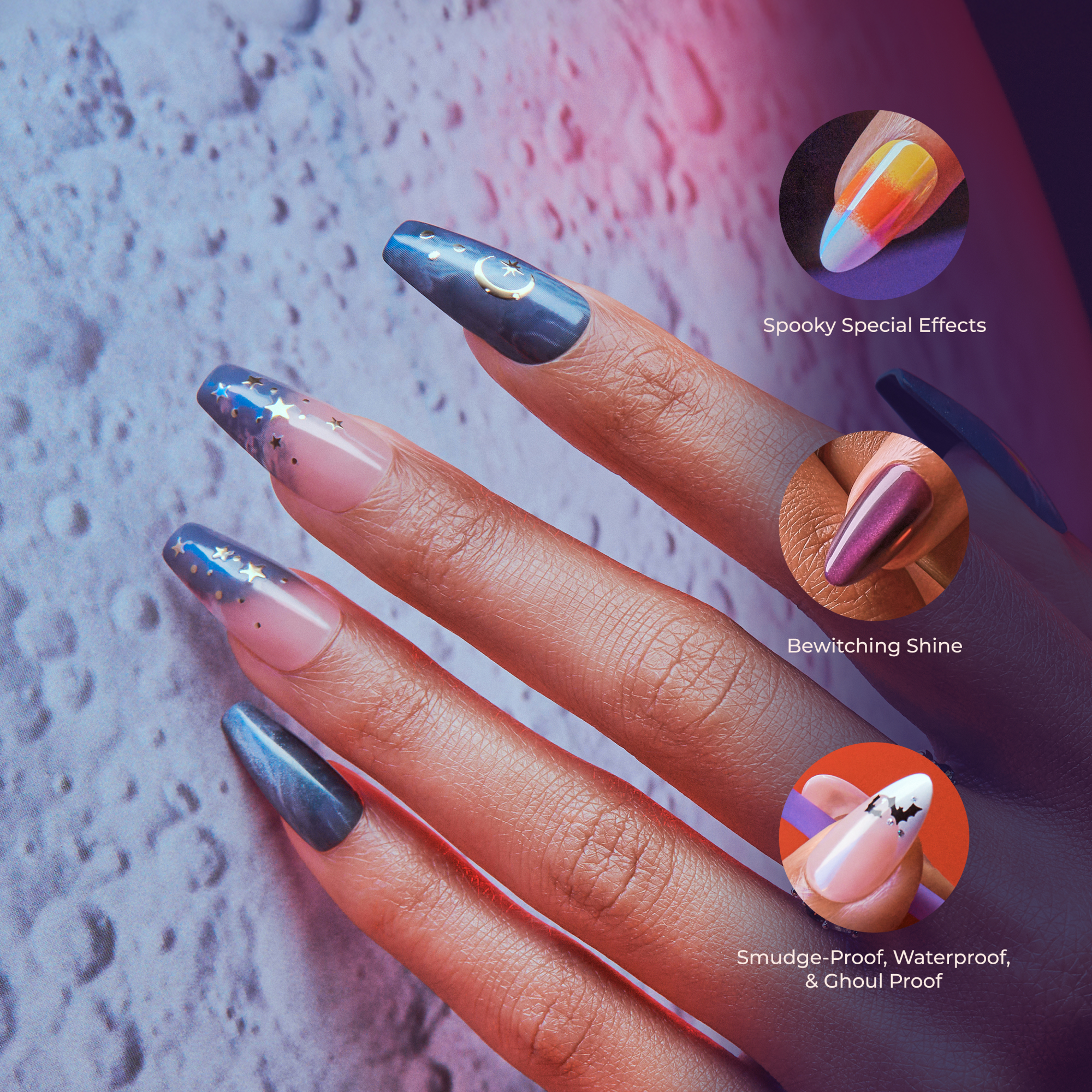 KISS Salon Design Halloween Press On Glue Nails - How Cinematic