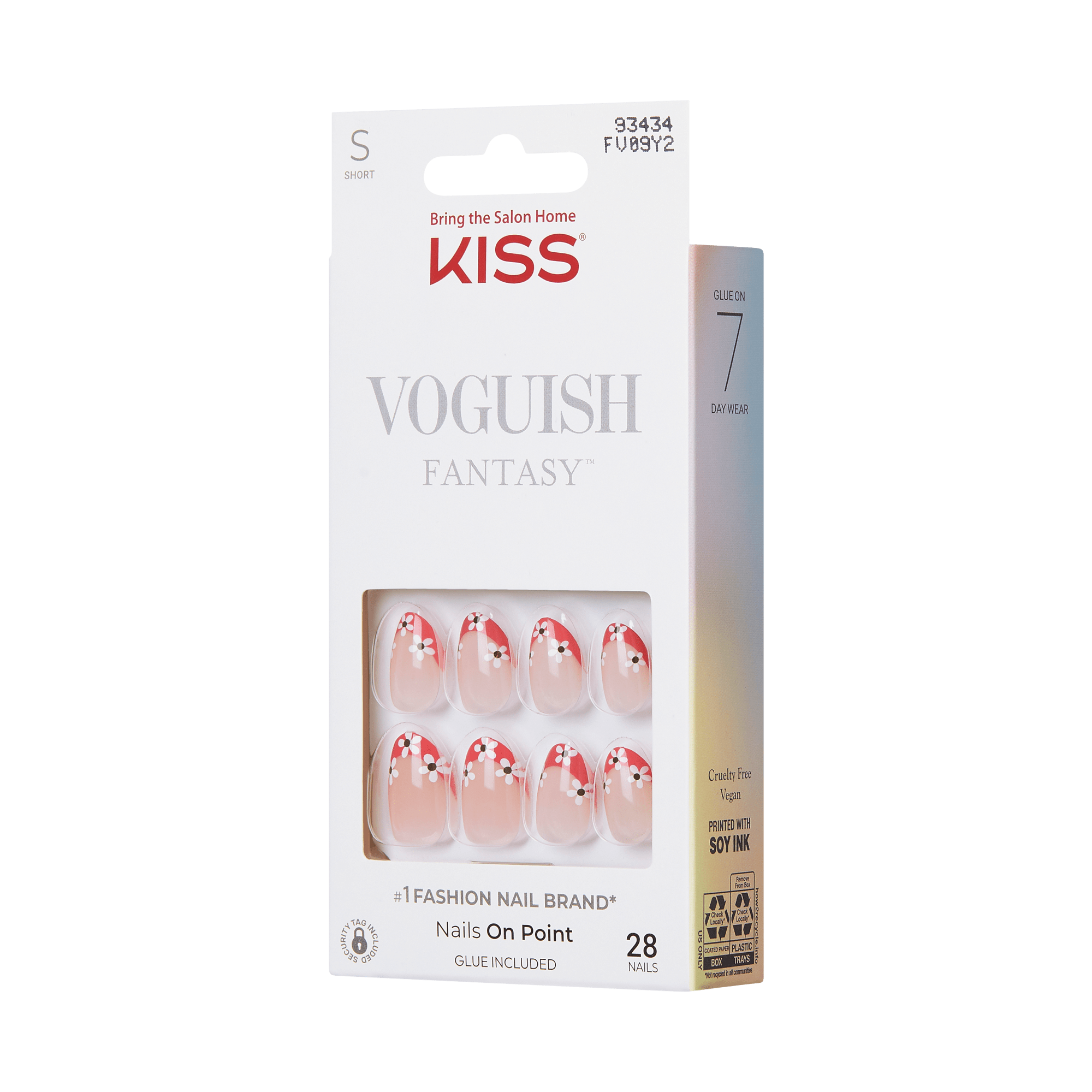 KISS Voguish Fantasy Press On Glue Nails - Livin Up