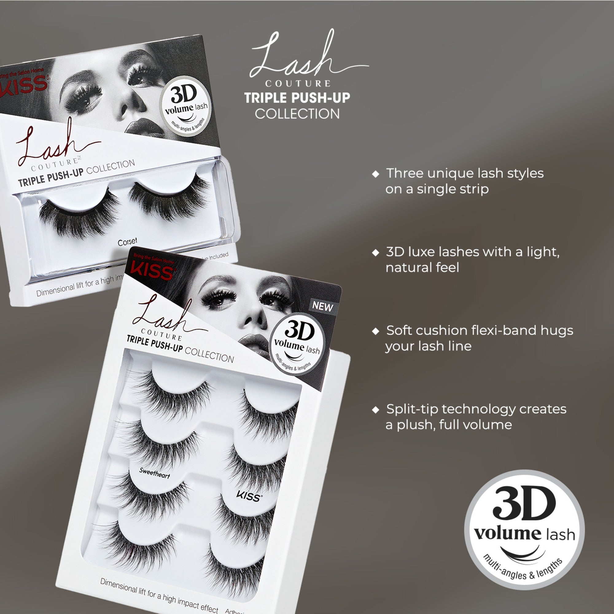 Lash Couture Triple Push-Up - Teddy