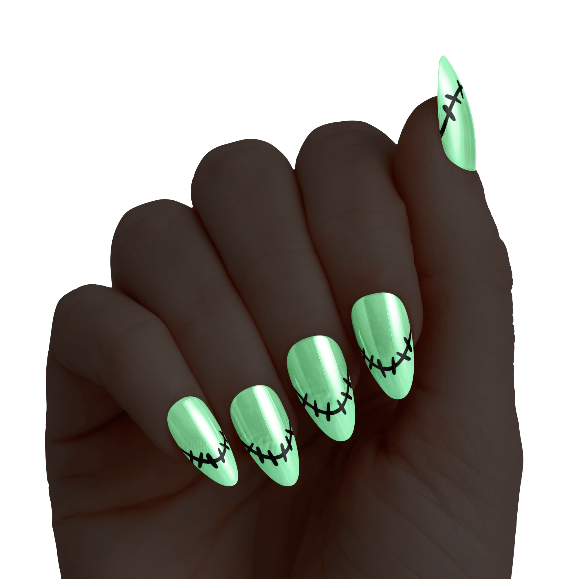KISS Voguish Fantasy Halloween Press On Glue Nails - Spooky Specta