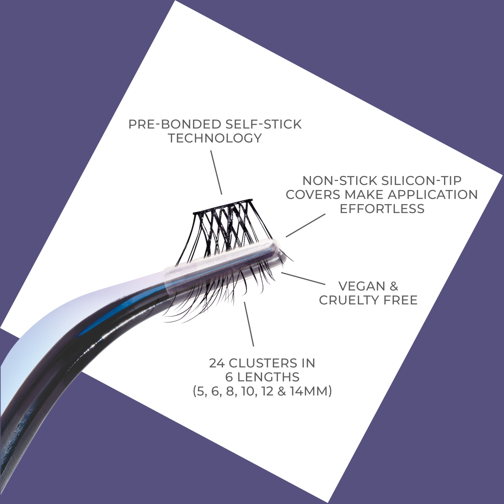 imPRESS Falsies Long Lasting Self Adhesive Eyelashes – Demi Natural