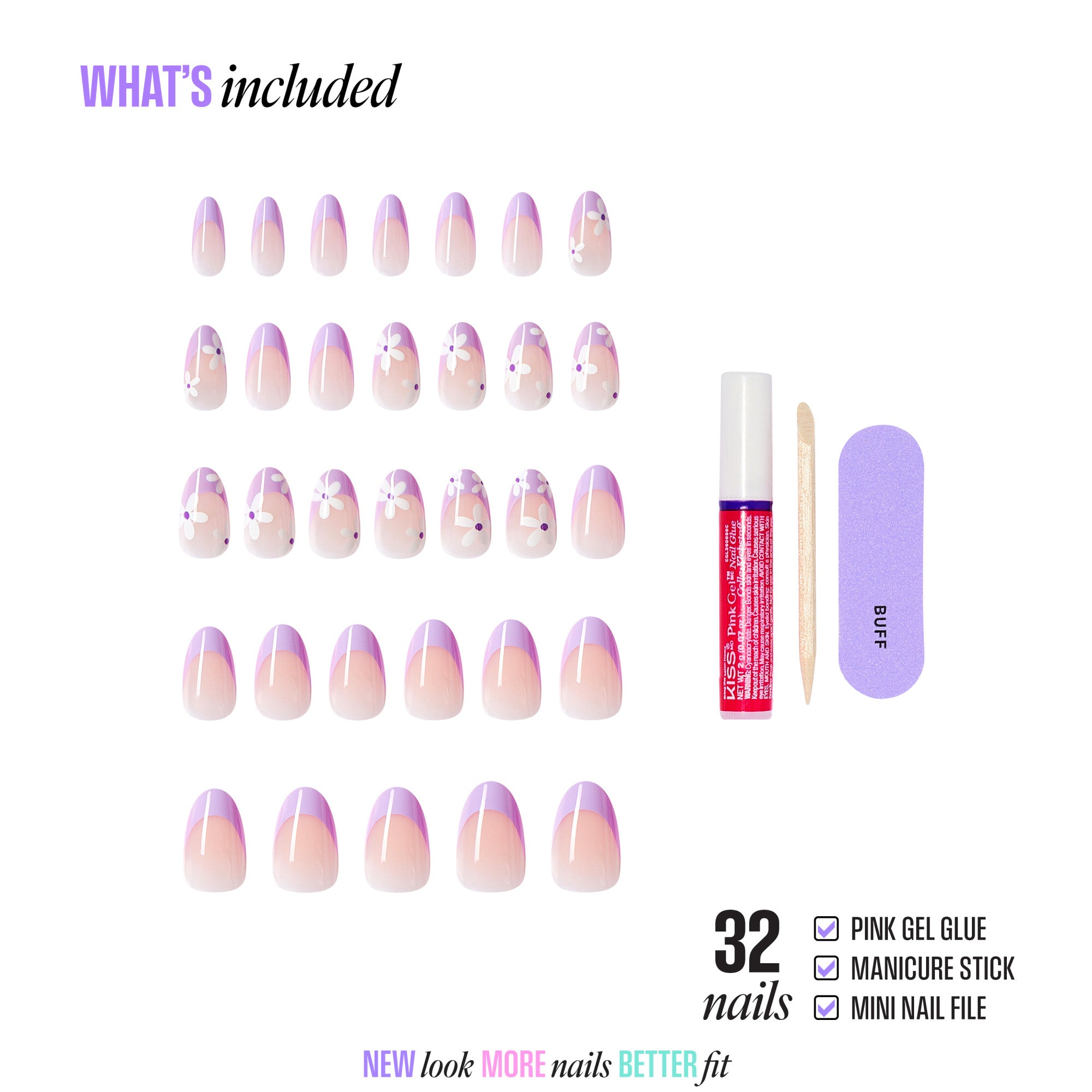 KISS CORE Design Press On Glue Nails - Chasing Sunshine