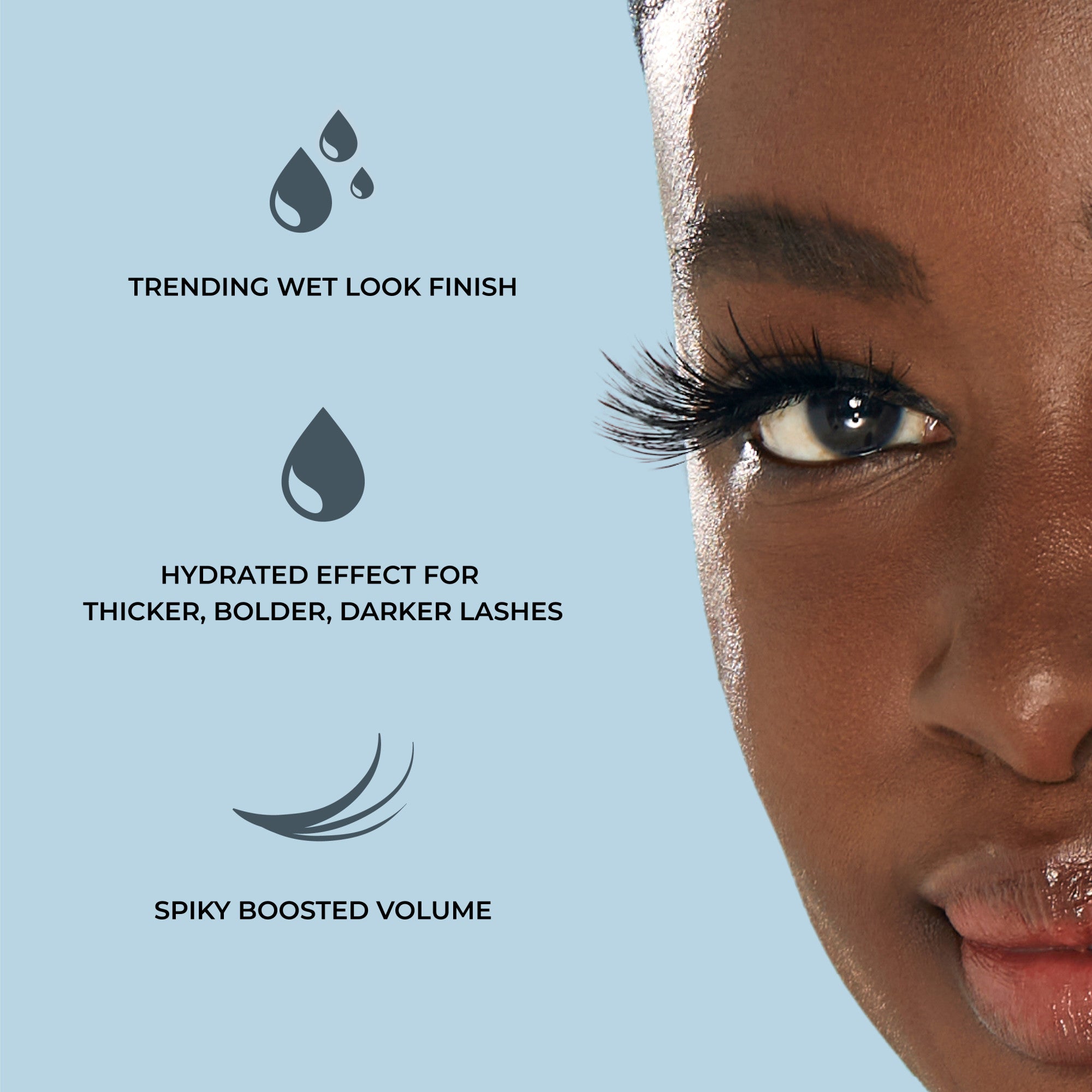 Close-up of a dark-skinned woman&