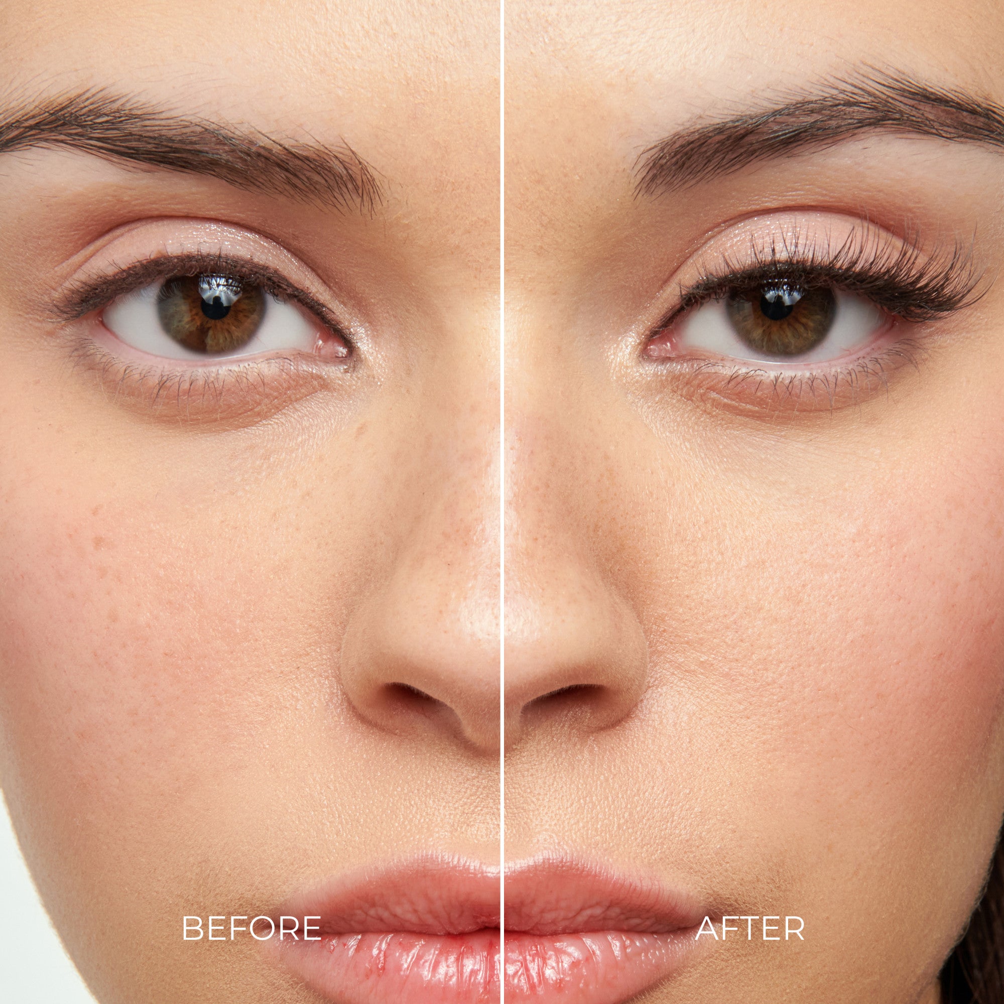Before and after comparison of a woman&