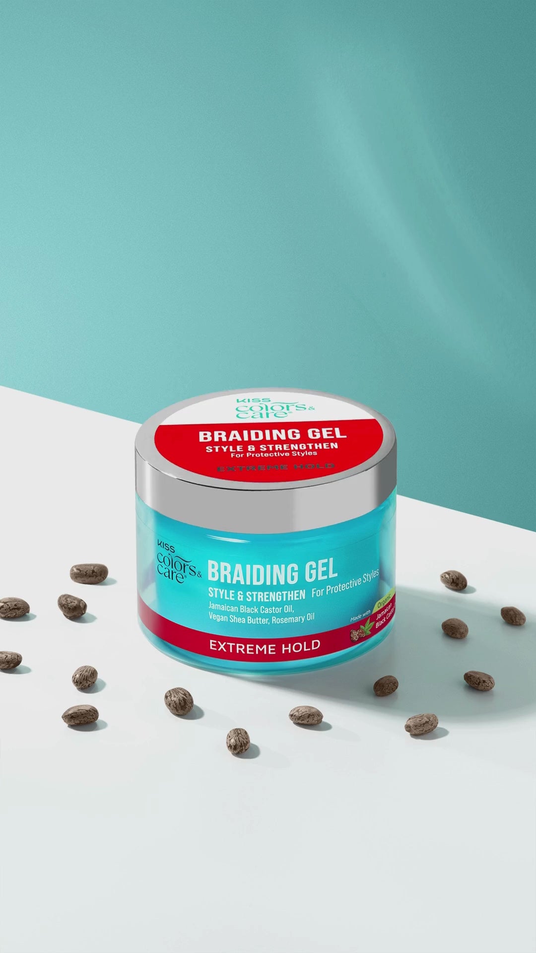 KISS Colors & Care Braiding Gel, Extreme Hold, 6 oz.