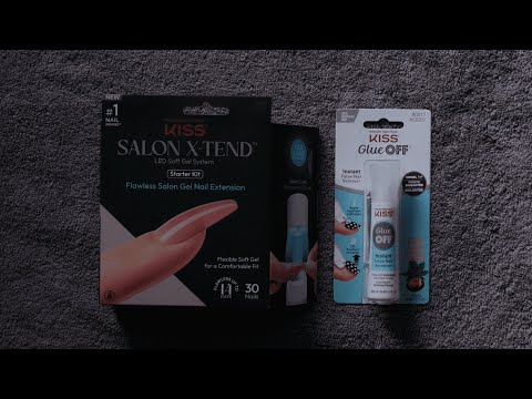 KISS Salon X-tend, Press-On Nails, Lux, Pink, Long Squoval, 30ct
