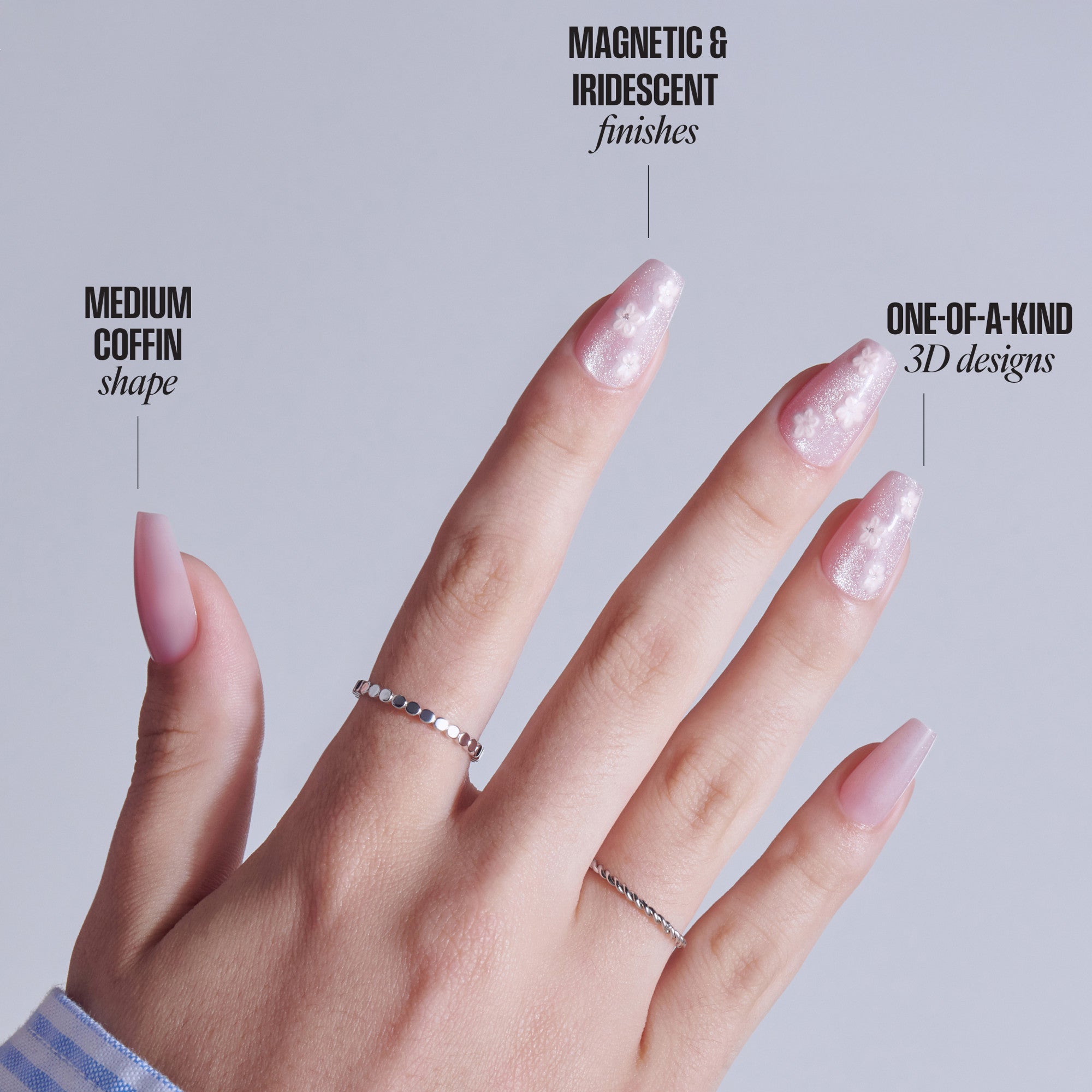 KISS NAIL DRIP Press On Glue Nails - Harmonious