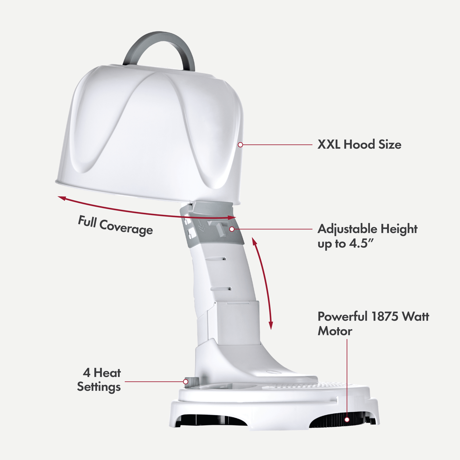 KISS 1875W Salon Bonnet Hair Dryer