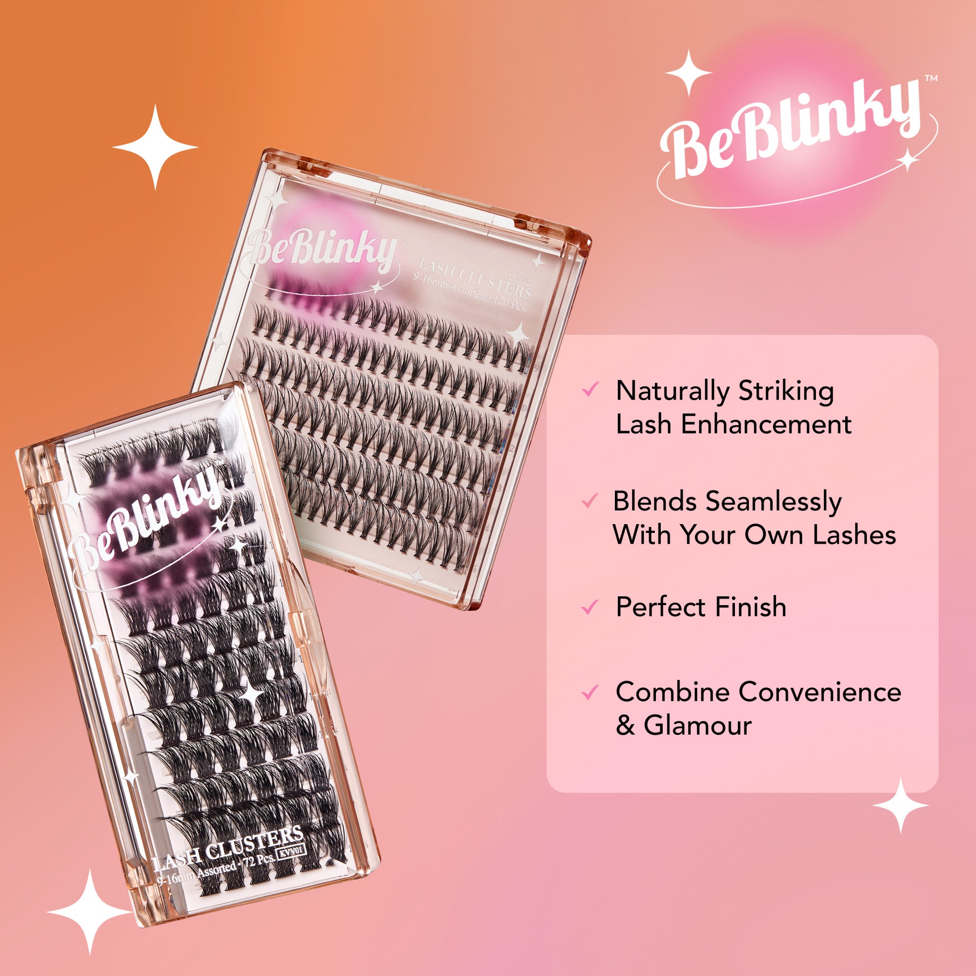 BeBlinky False Eyelashes, Narrow Band, 120 ct. - Natural