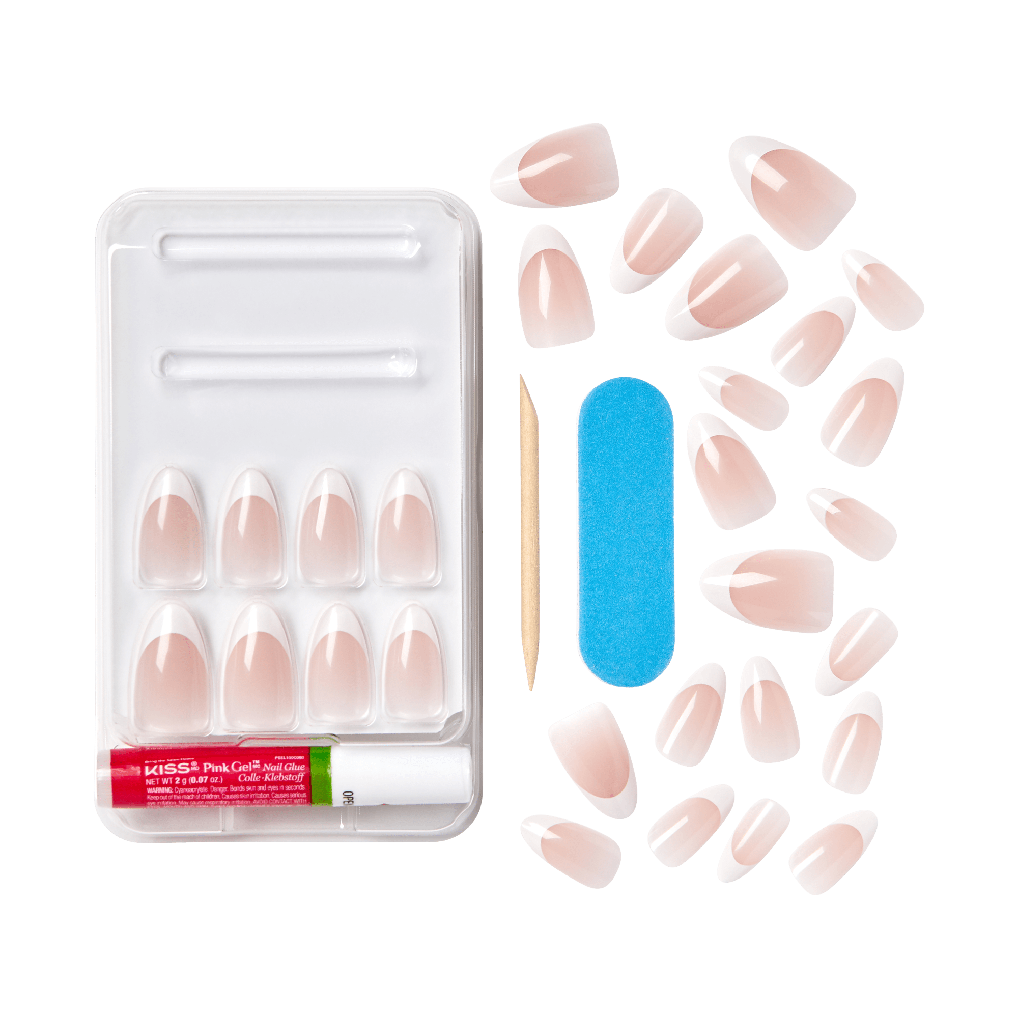 KISS Classy Press On Glue Nails - Dashing