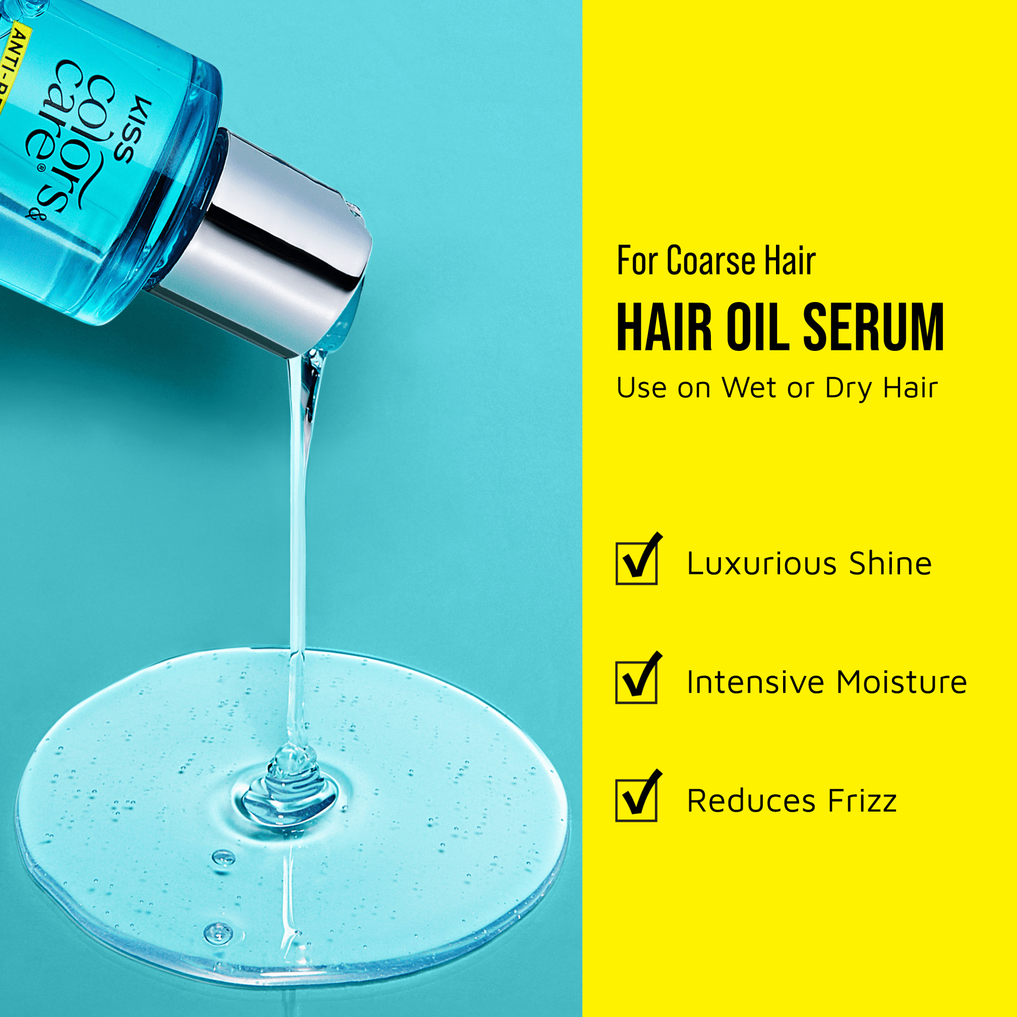 KISS Colors & Care Anti-Reversion Heat Protector Hair Oil Serum
