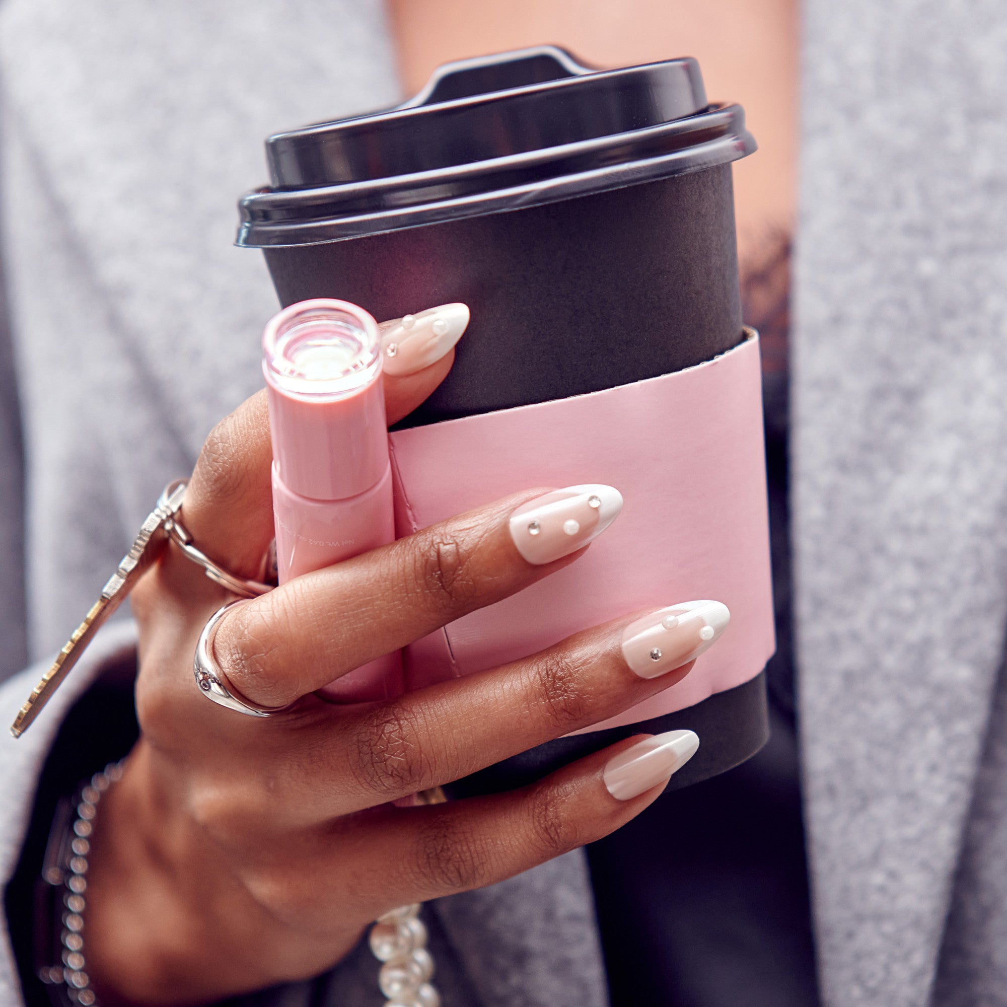 KISS GLAM 3D & Jewel Press On Glue Nails - Serendipity Awaits