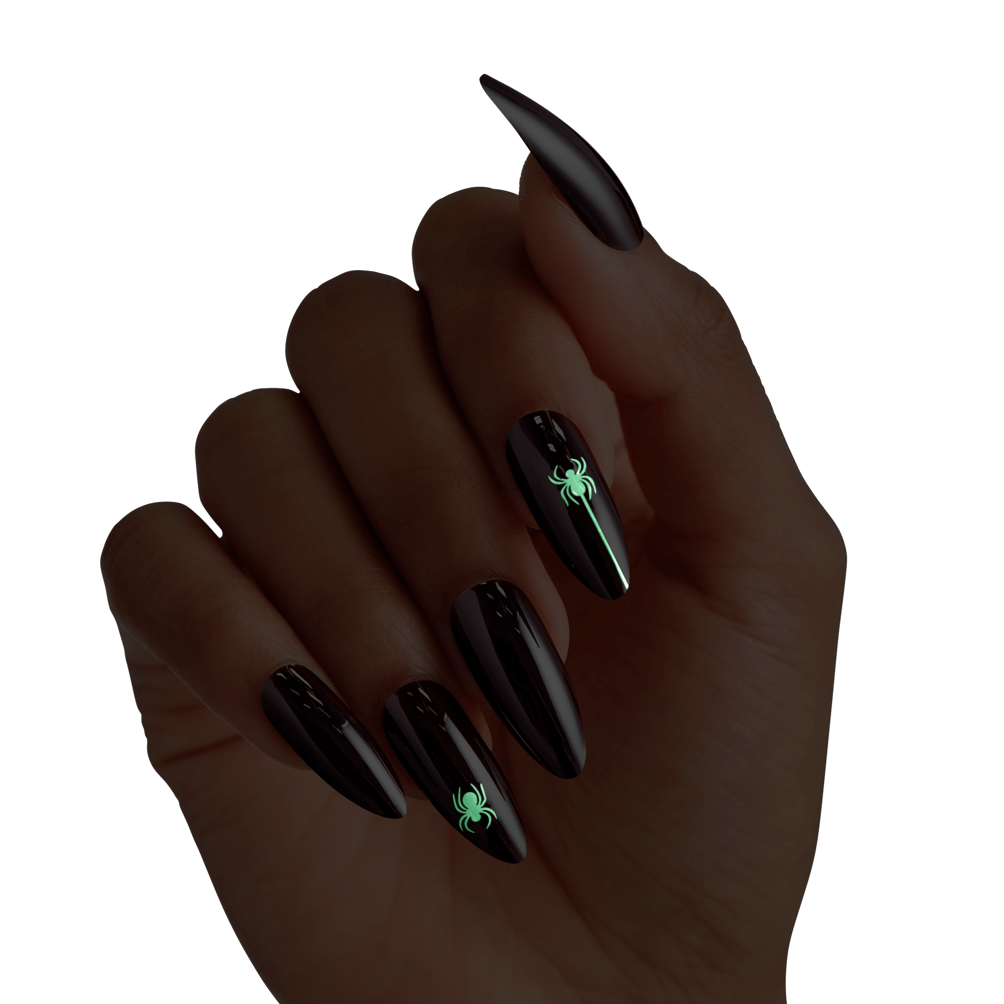 KISS Voguish Fantasy Halloween Press On Glue Nails - Cosmic Area