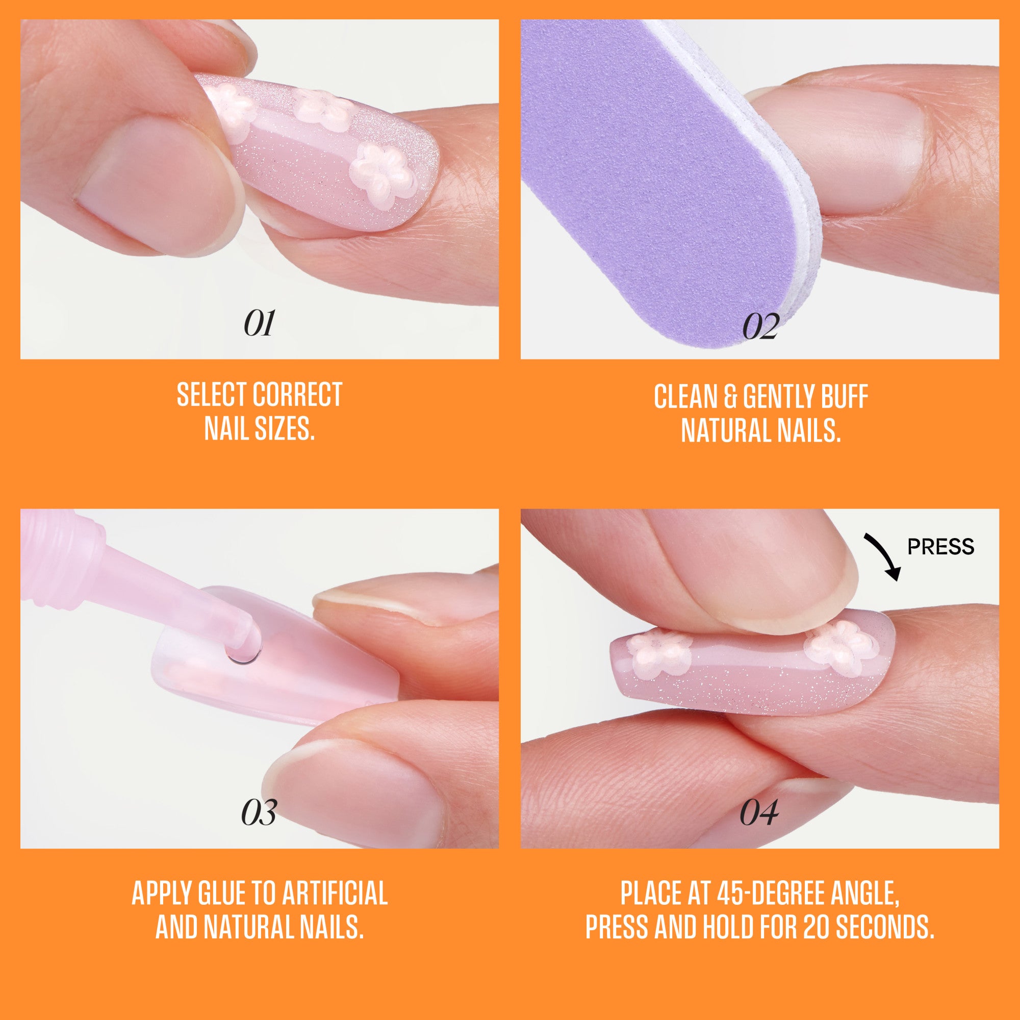 KISS NAIL DRIP Press On Glue Nails - Eternal Drift