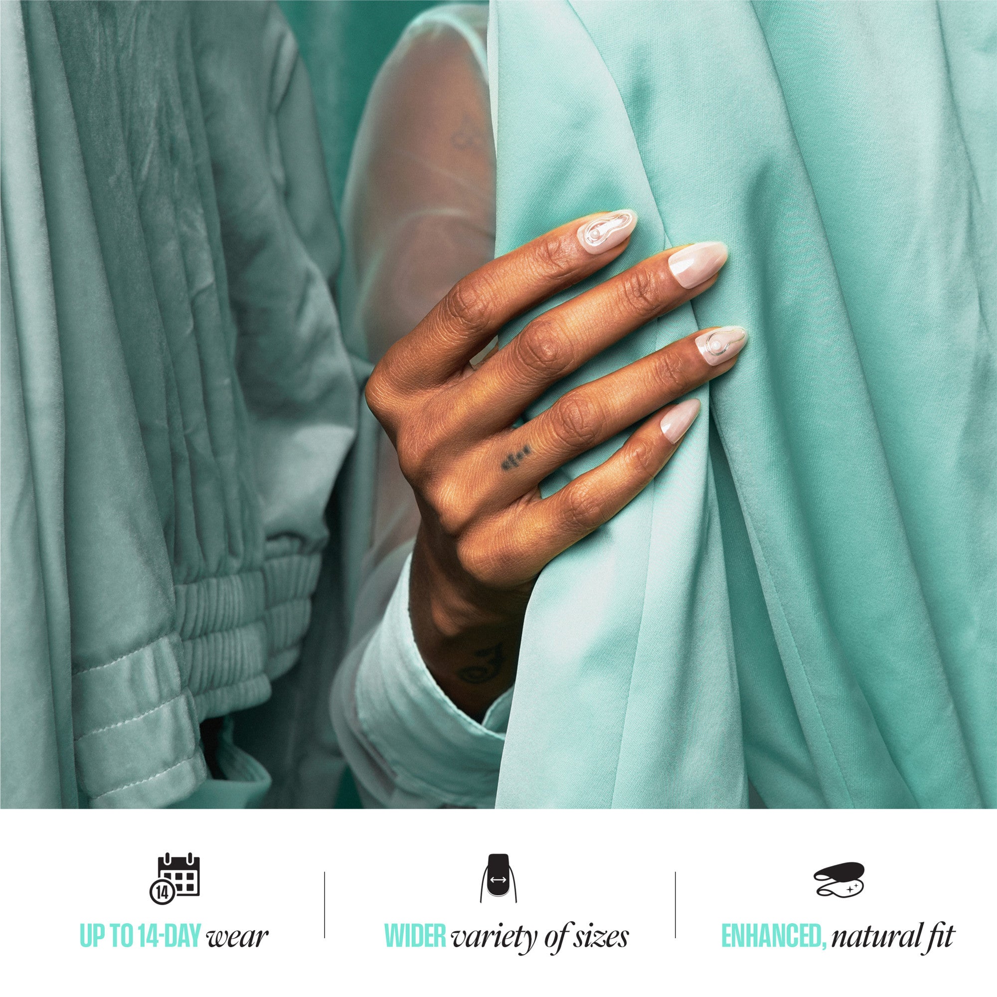 KISS ICON Press On Glue Nails - Vibrant