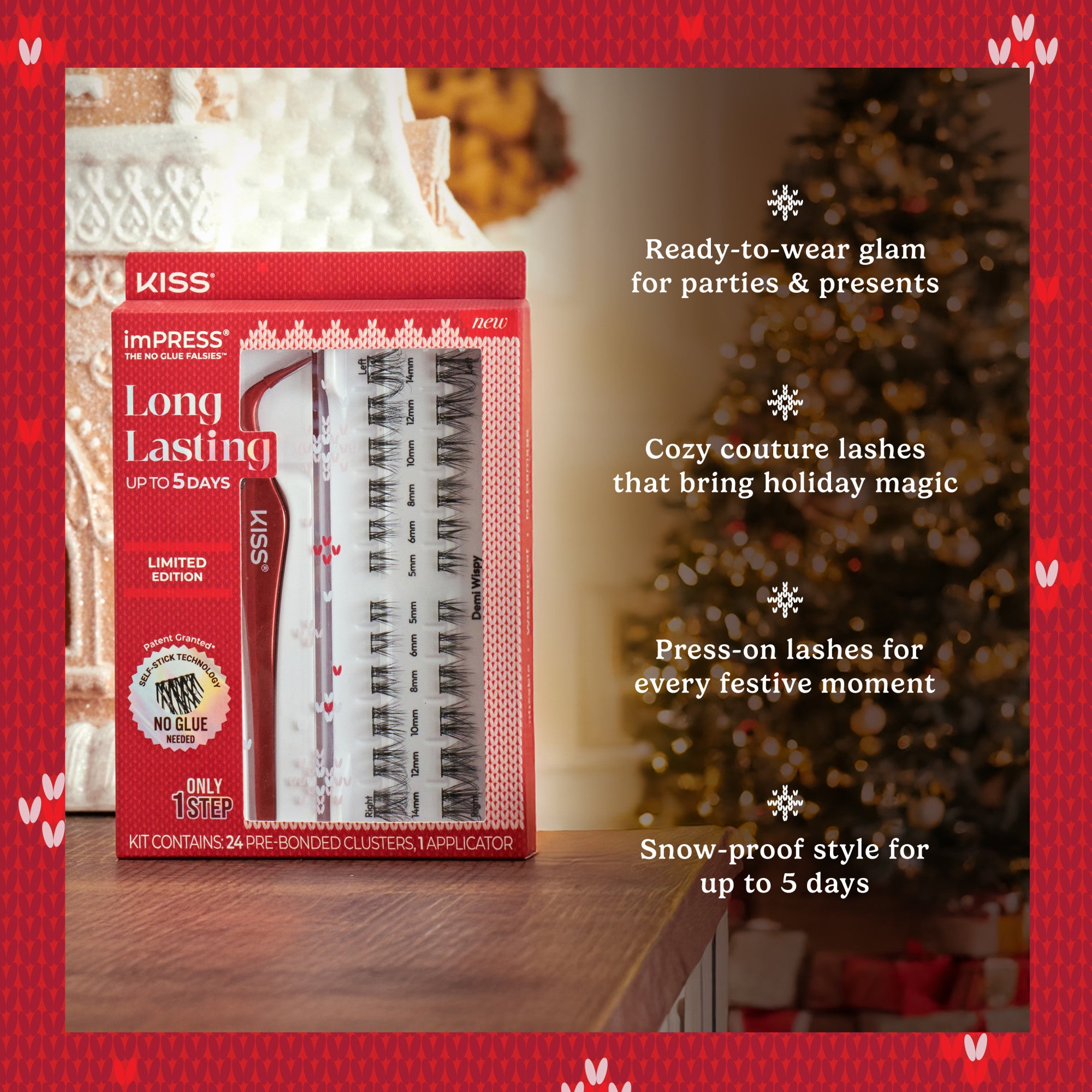 imPRESS Falsies Long Lasting Holiday Lashes - Demi Natural