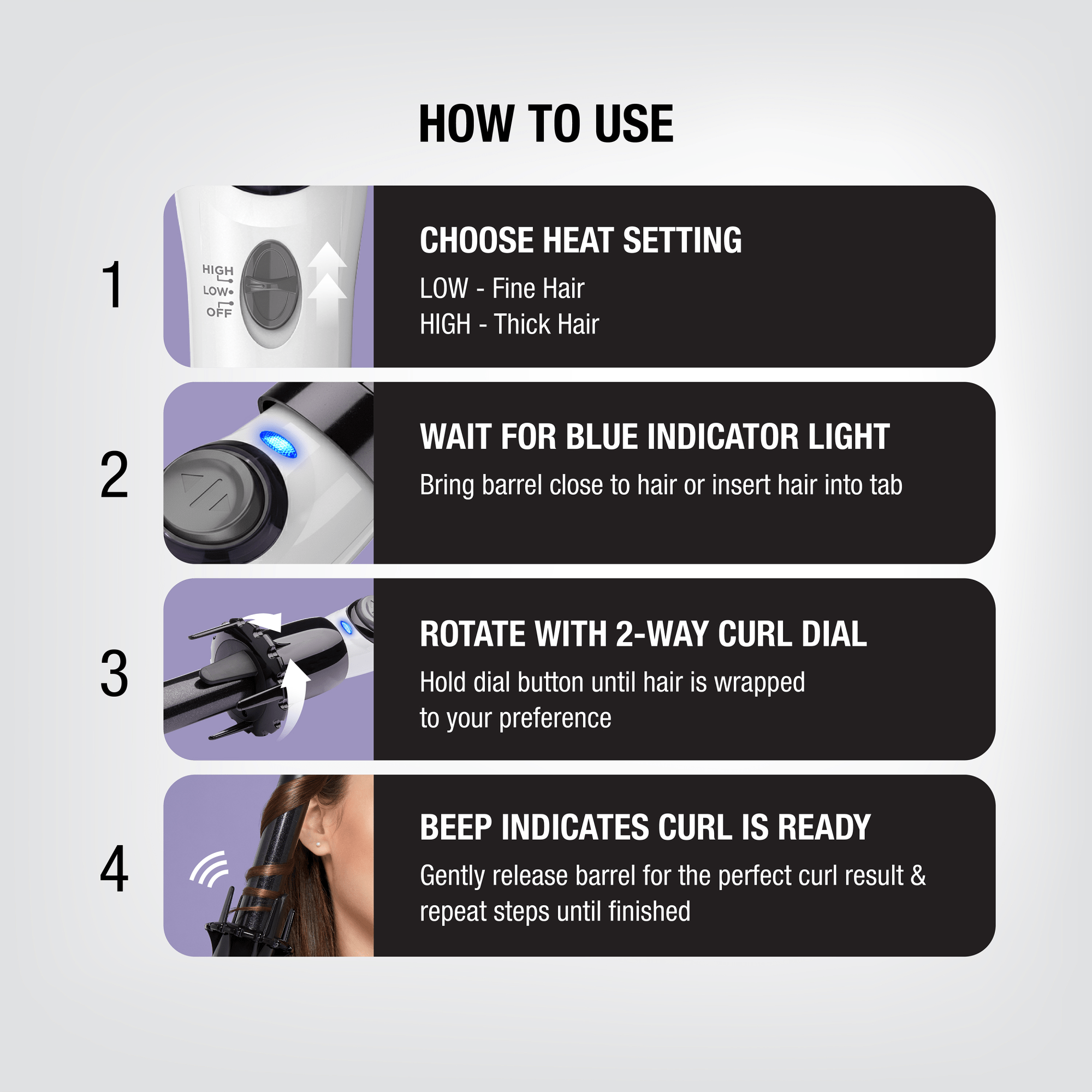 Instawave Automatic Hair Curler 1"