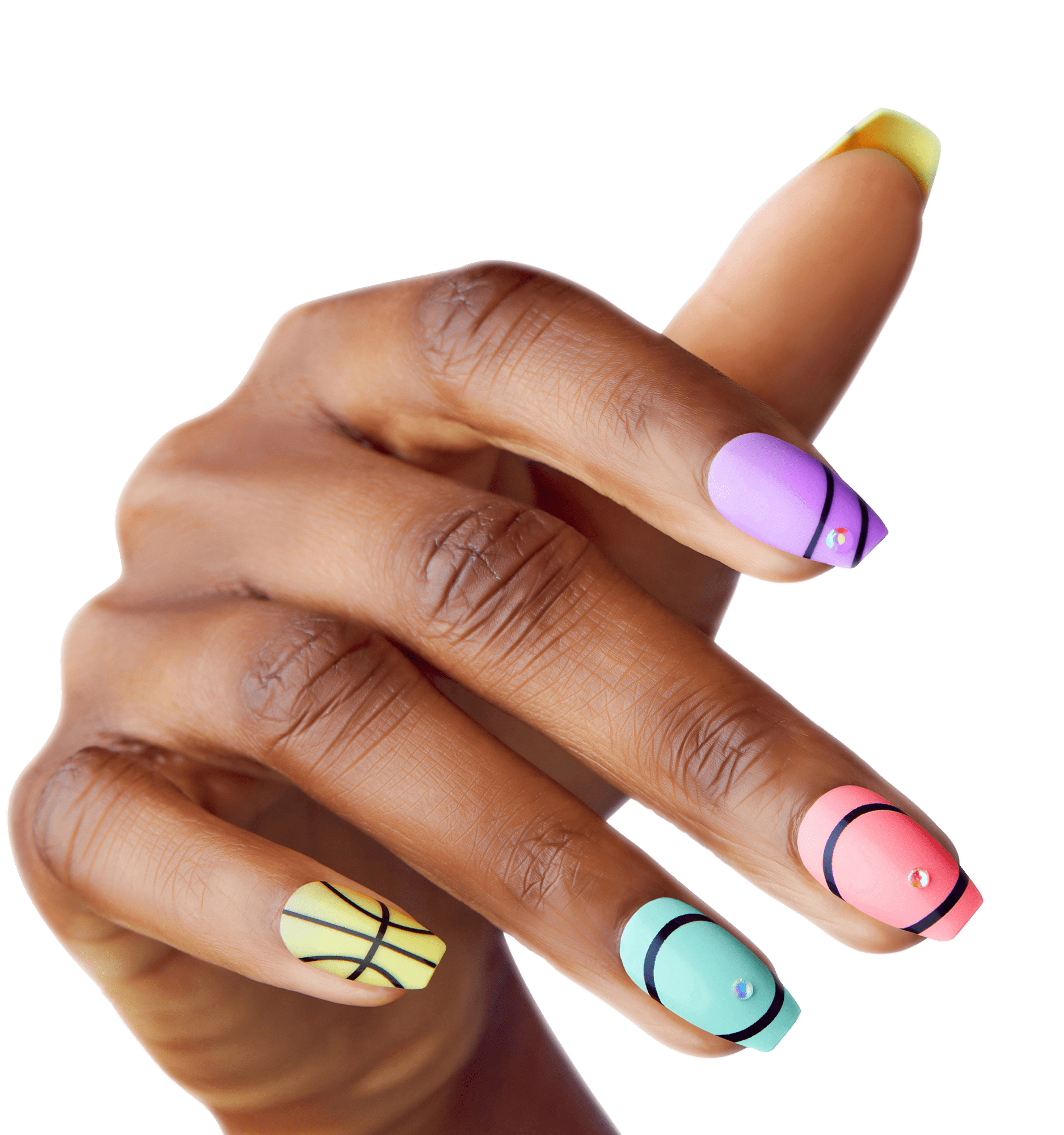 KISS Voguish Fantasy Press On Glue Nails - Be the Best