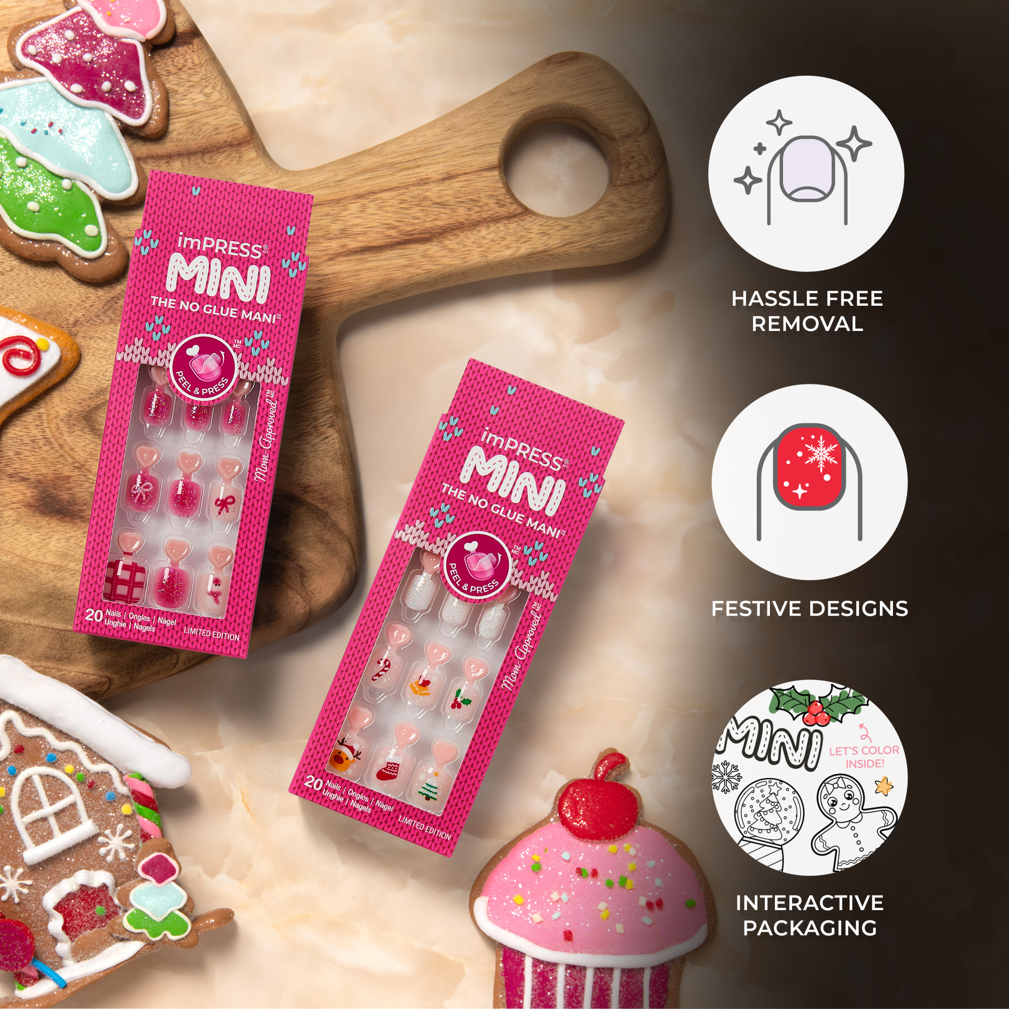 imPRESS Kids Holiday Press On Nails - Frostsnow