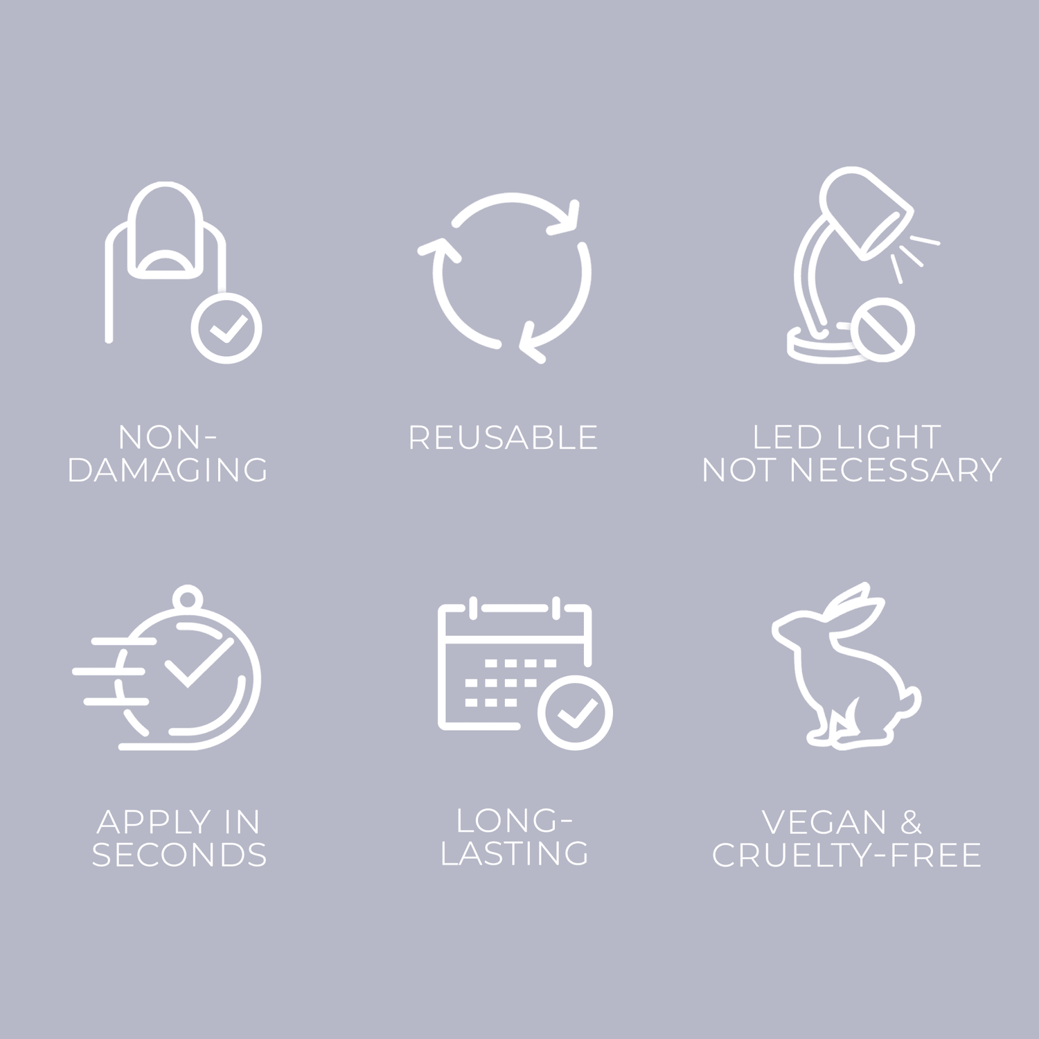 KISS Gel Fantasy Color Press On Glue Nails - Pure Love