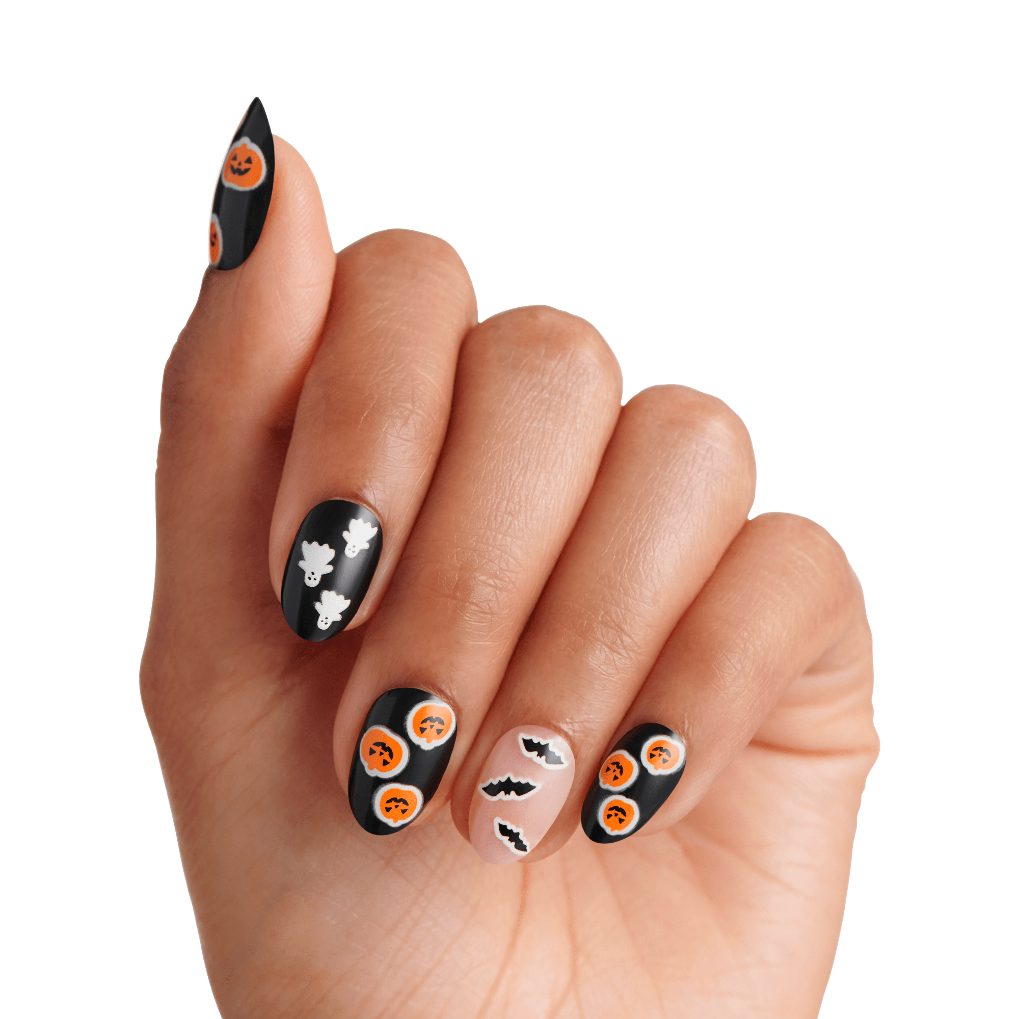 KISS Salon Design Halloween Press On Glue Nails - Thriller Tonight