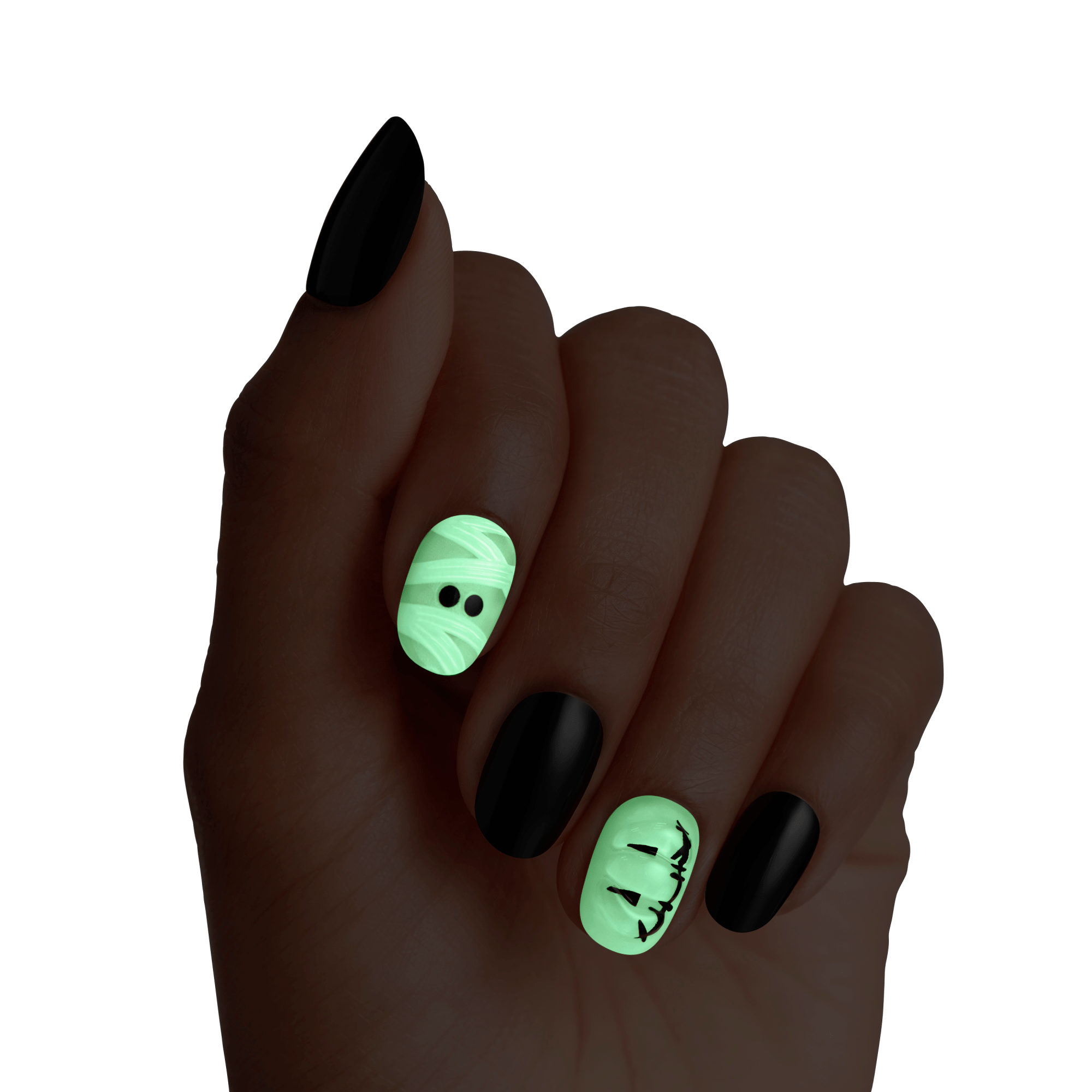 KISS Voguish Fantasy Halloween Press On Glue Nails - Creepy Flavors