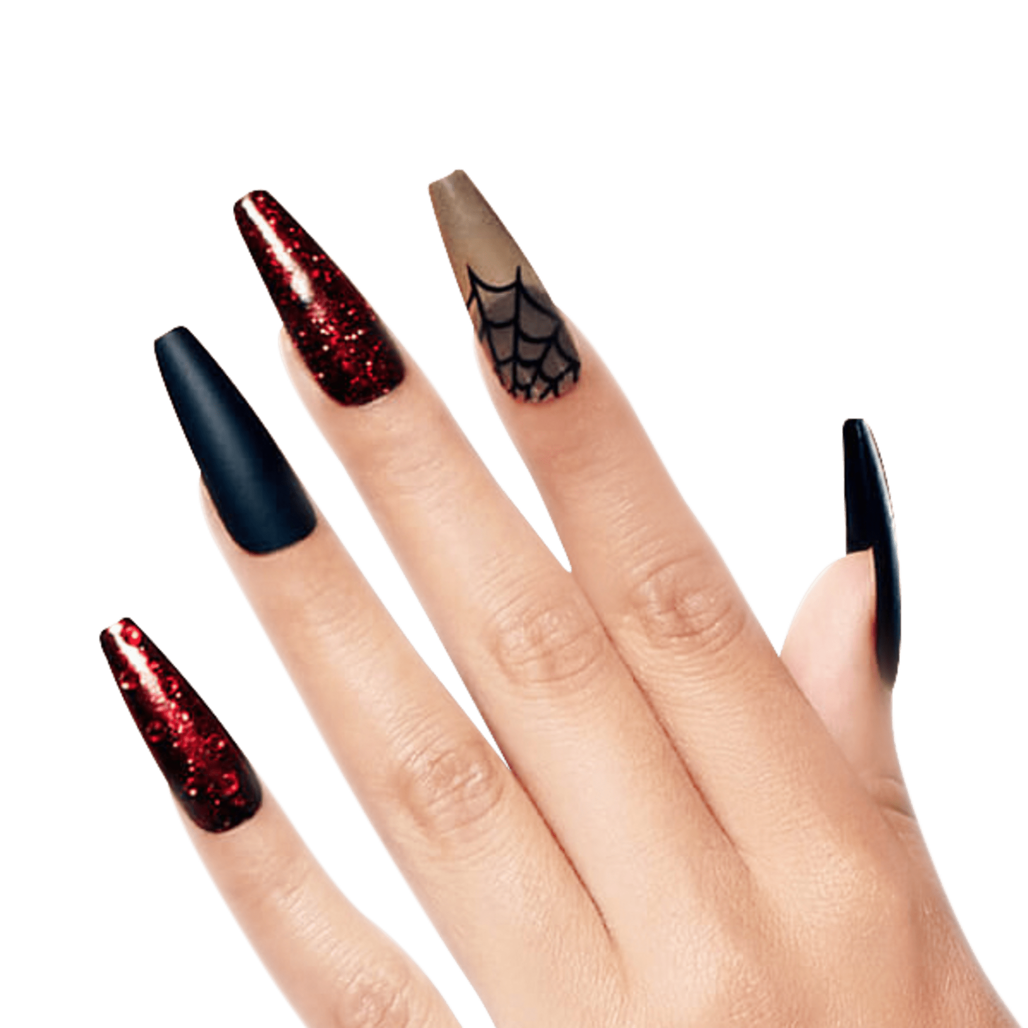 KISS Special Design Halloween Press On Glue Nails - I Want Candy