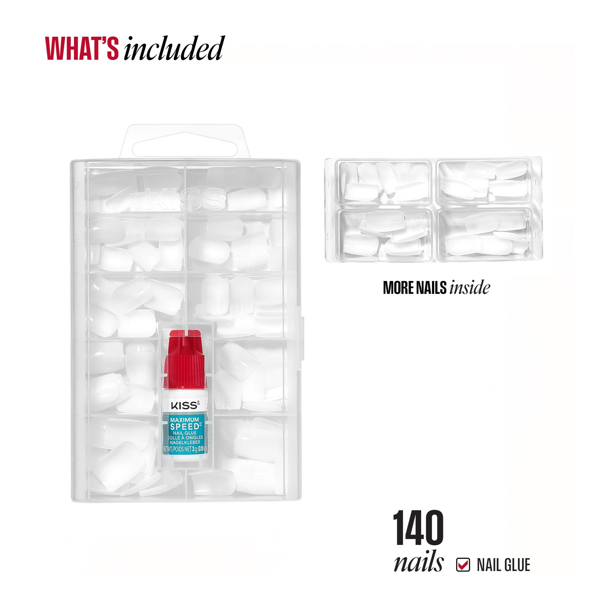 KISS Professional Full Cover Press On Nails - Ordinary Life