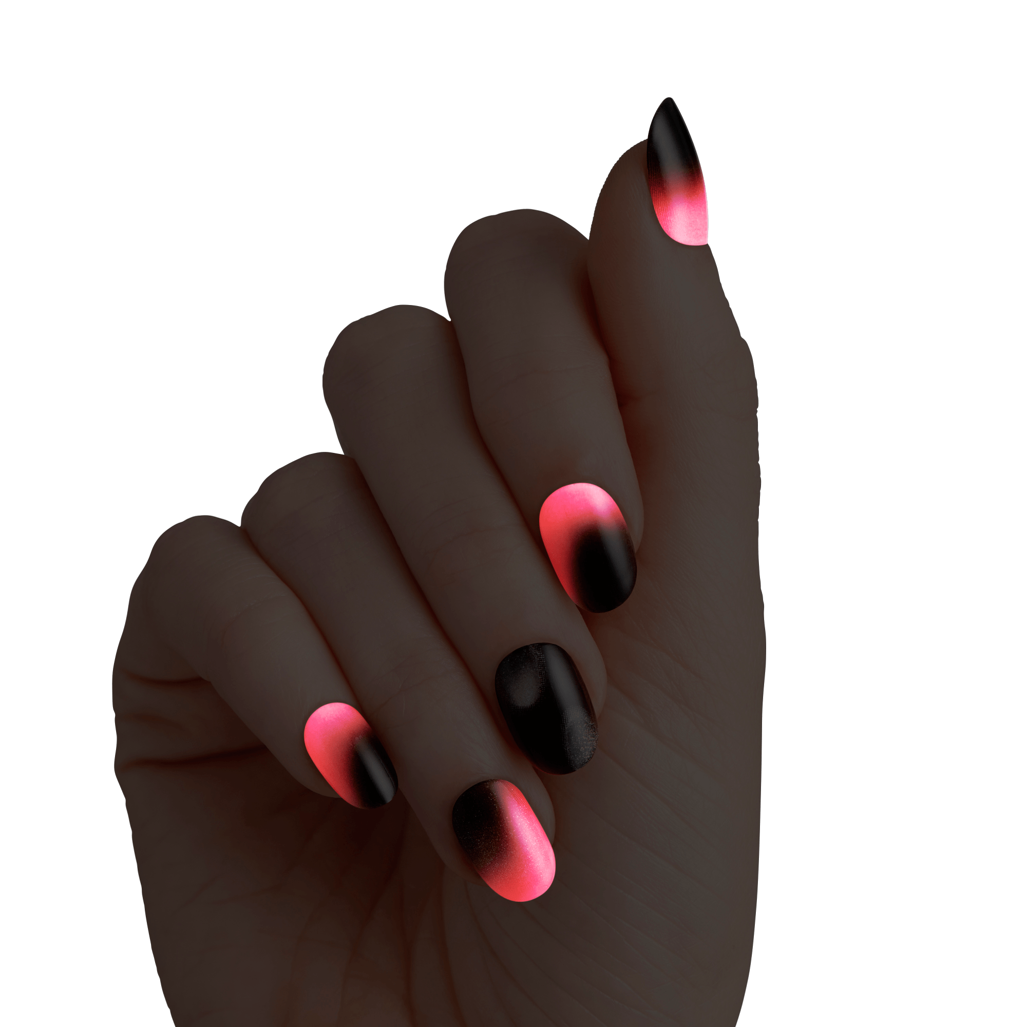 KISS Voguish Fantasy Halloween Press On Glue Nails - Little Freak