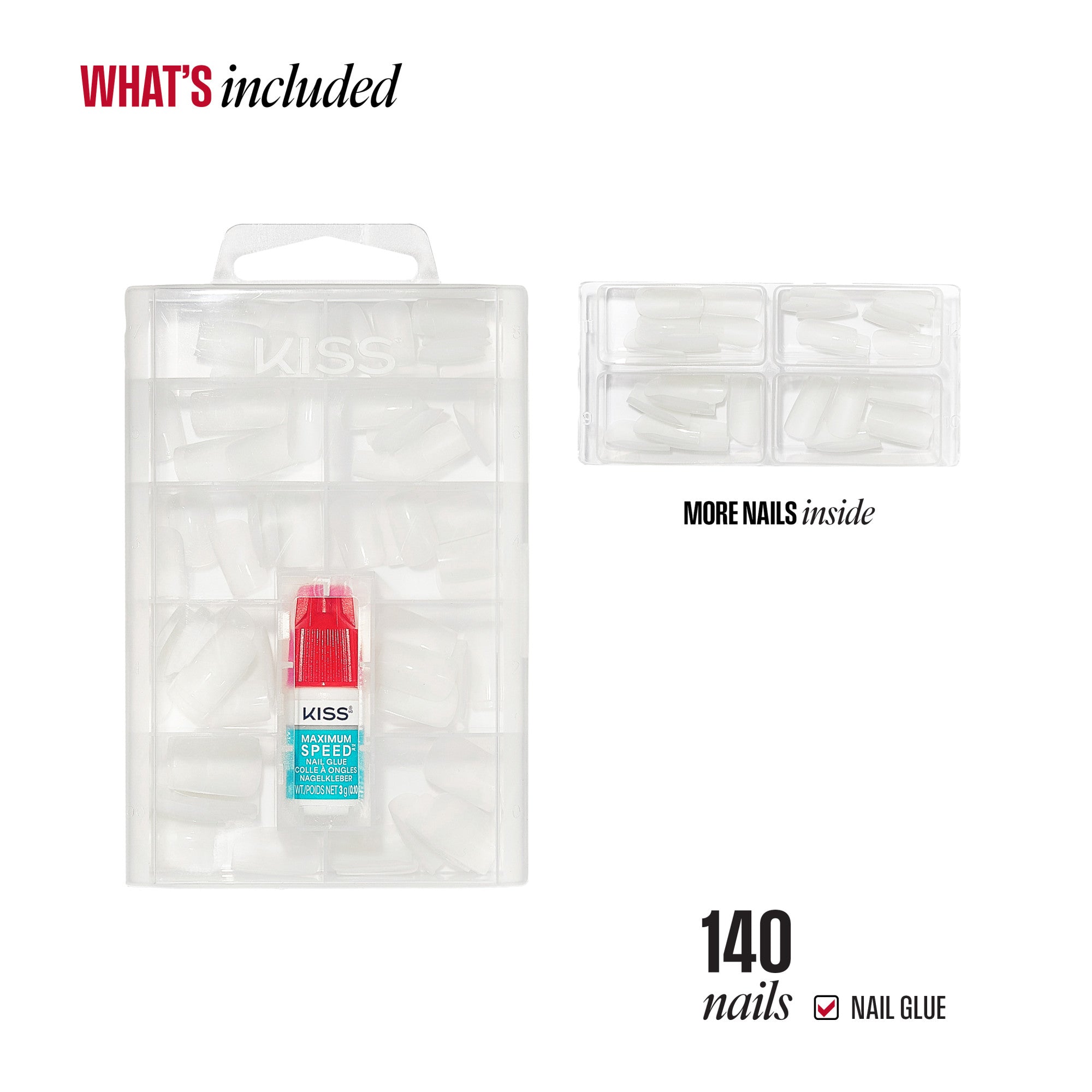 KISS Professional Full Cover Press On Nails - Absolutes