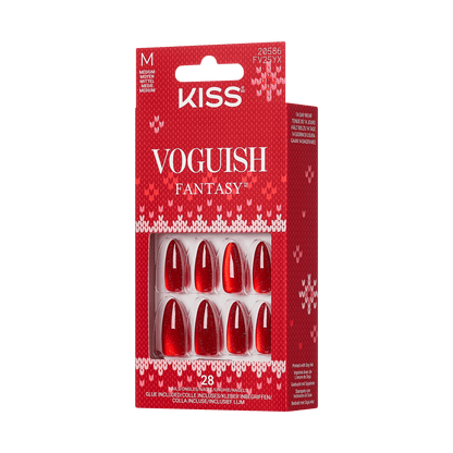 KISS Voguish Fantasy Holiday Press On Glue Nails - Carol for You