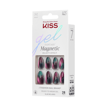 KISS Gel Fantasy Magnetic Press On Glue Nails - Moonlit Veil