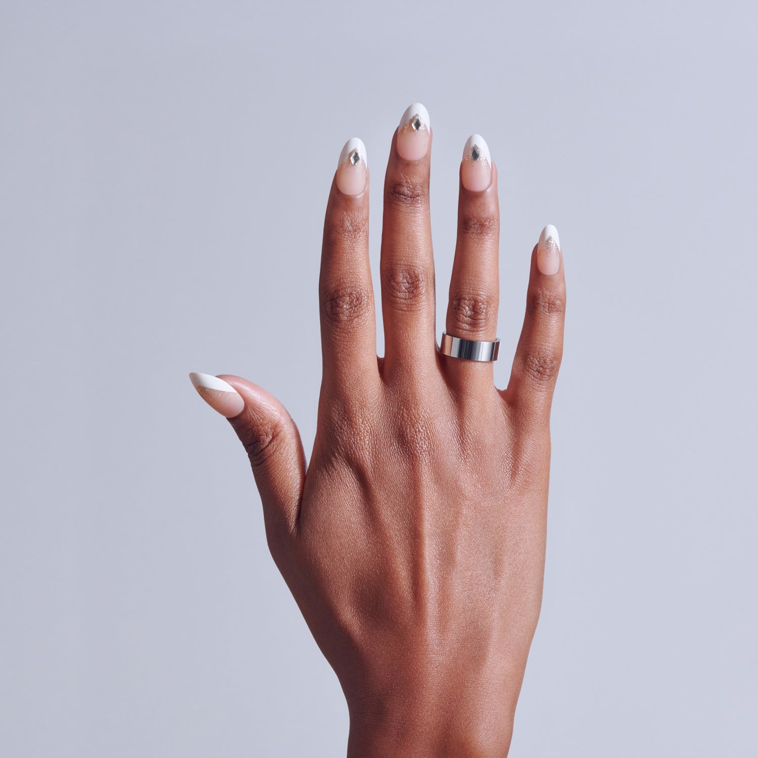 KISS GLAM 3D &amp; Jewel Press On Glue Nails  - Applause