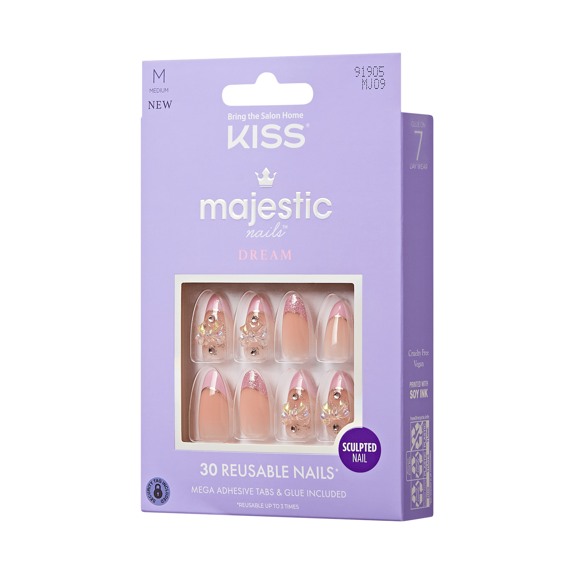 KISS Majestic Dream Press On Glue Nails - Maestro