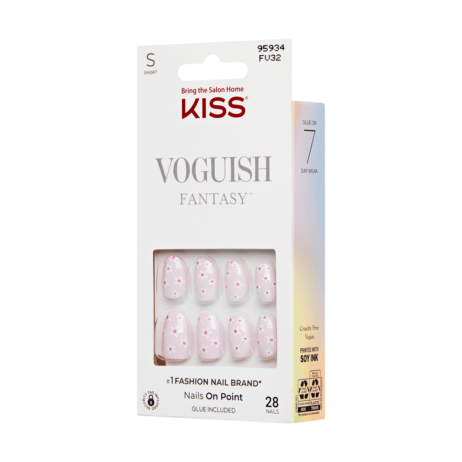 KISS Voguish Fantasy Press On Glue Nails - Luminary