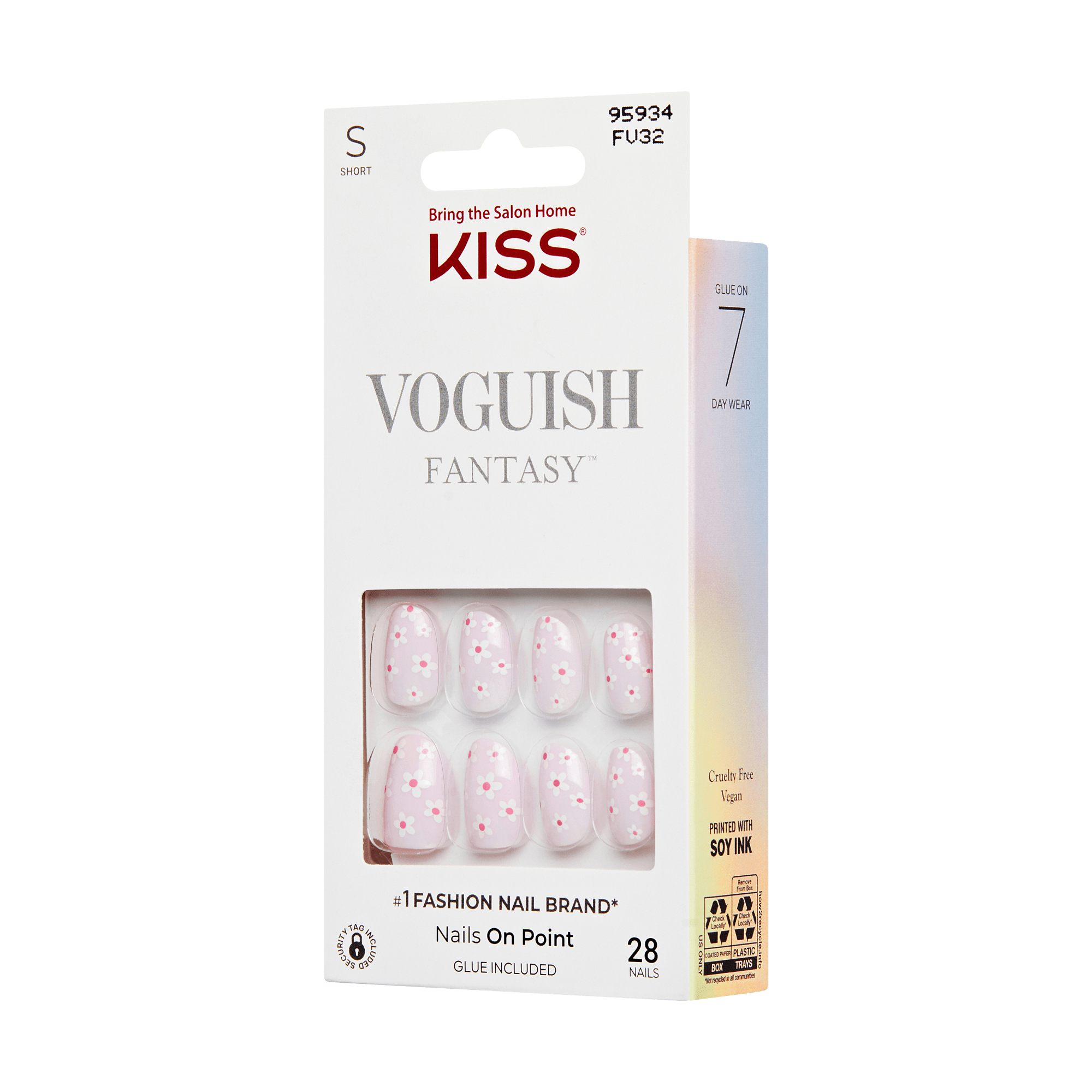 KISS Voguish Fantasy Press On Glue Nails - Luminary