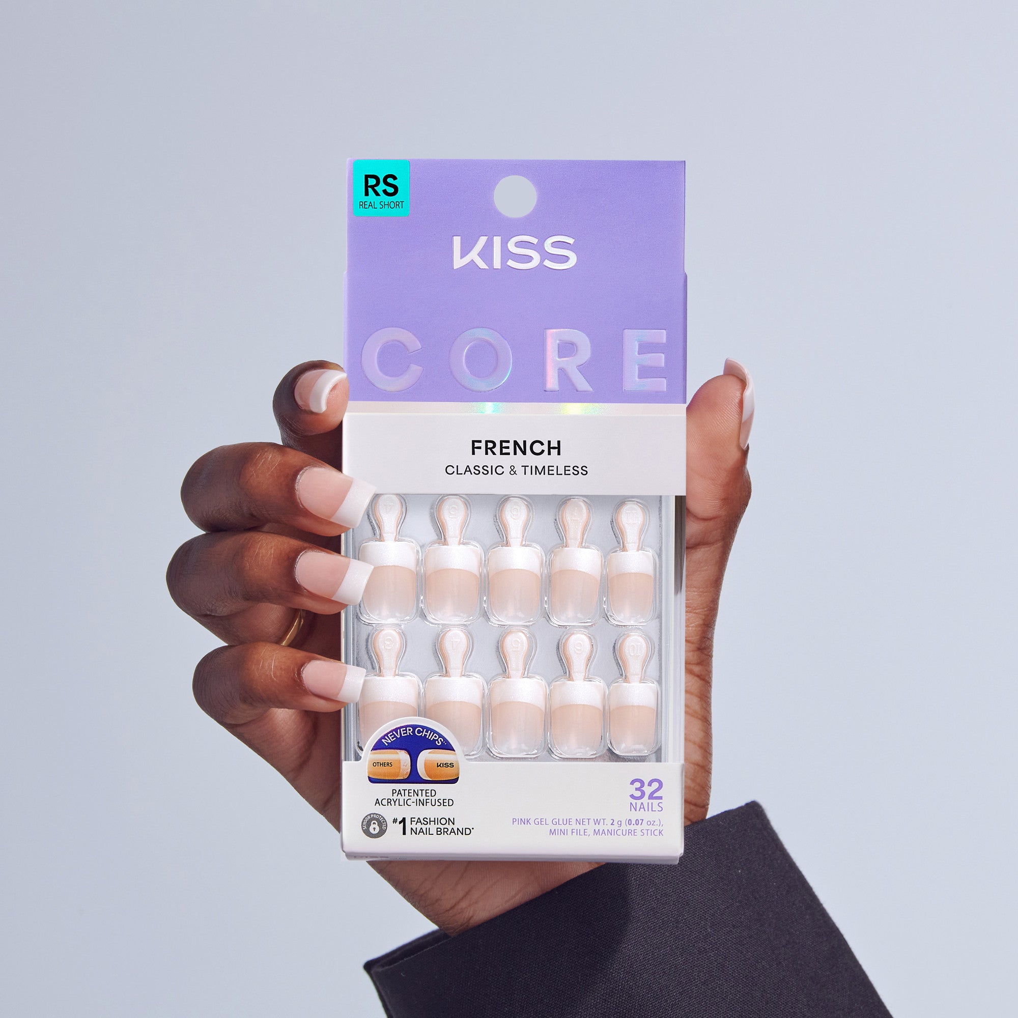 KISS CORE French Press On Glue Nails - I Wish