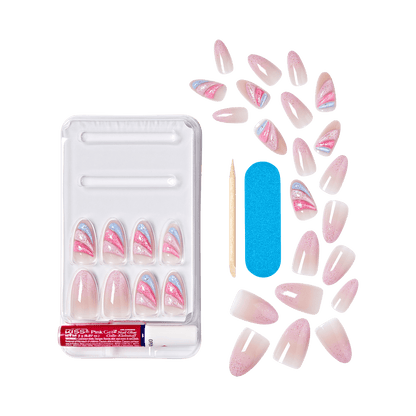 KISS Gel Fantasy Allure Press On Glue Nails - Glide