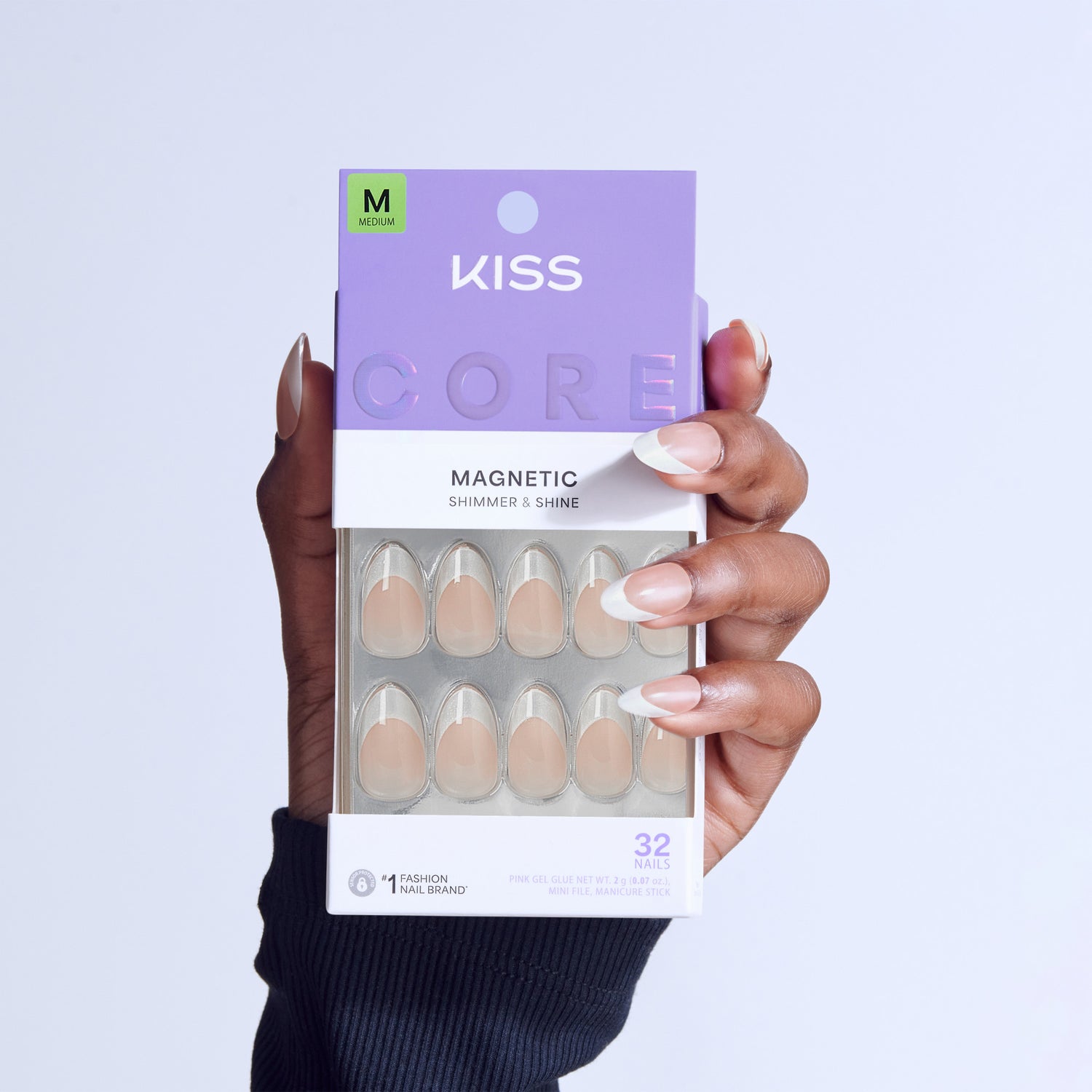 KISS CORE Magnetic Press On Glue Nails - Patchouli