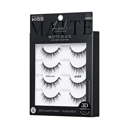 Matte Linen | 4 Pairs Lash Couture Matte Black 10mm-14mm - Image 4
