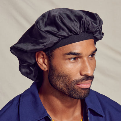KISS Colors &amp; Care Silky Satin Double Wear Cap, Super Jumbo - Black