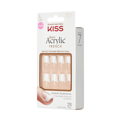 KISS Salon Acrylic French Press On Glue Nails - Paris Lover